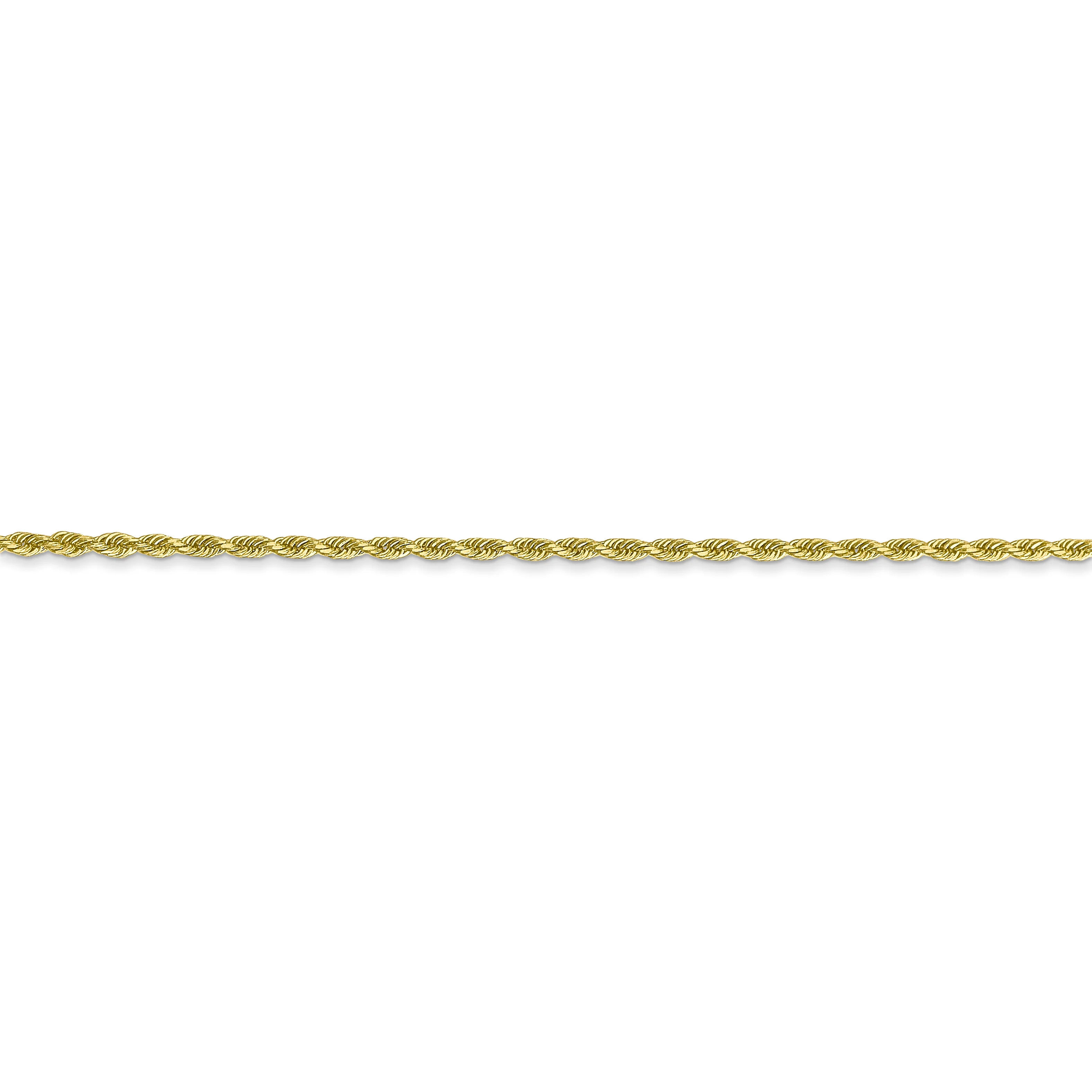 Cadena de cuerda con corte de diamante de 10 k y 1,5 mm - Image 2