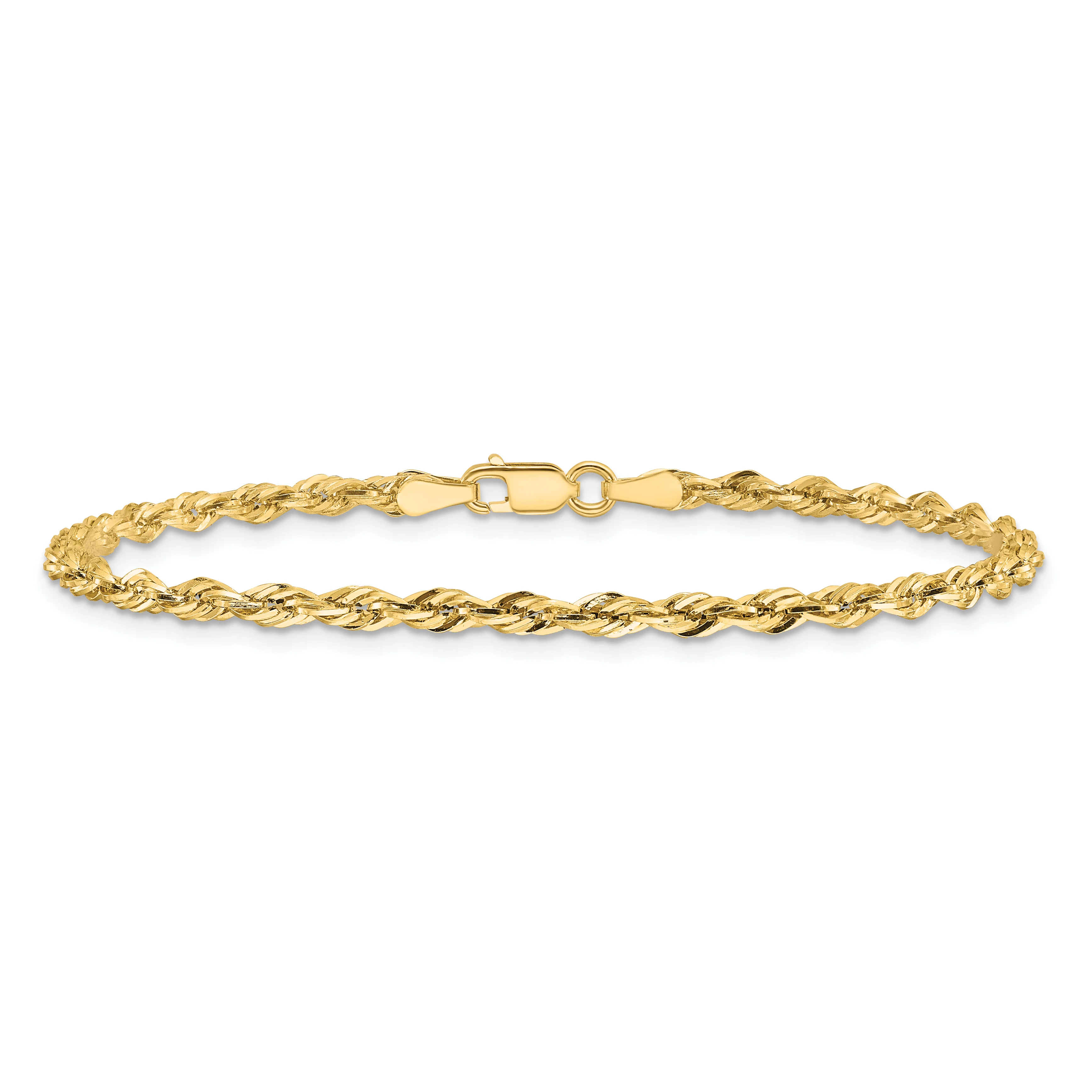 Pulsera de cuerda semisólida de 10 k y 2,8 mm - Image 3