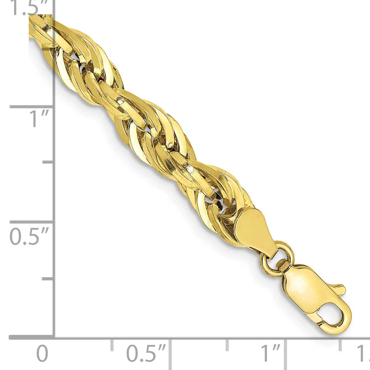 Pulsera de cuerda semisólida de 10 k y 5,4 mm - Image 2