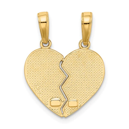 Colgante "I Love You" en 2 Piezas de Oro Amarillo de 10k - Image 4