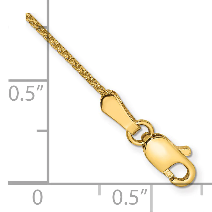 Pulsera de 7 pulgadas con Pulsera Spiga Corte Diamante y Cierre de Langosta en Oro Amarillo de 14k - Image 2