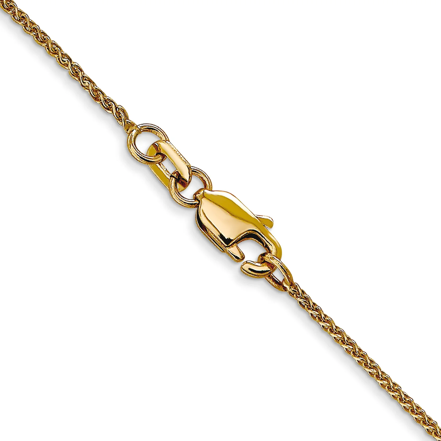 Spiga D/C de 14k y 1,05 mm con cadena con cierre de langosta - Image 3