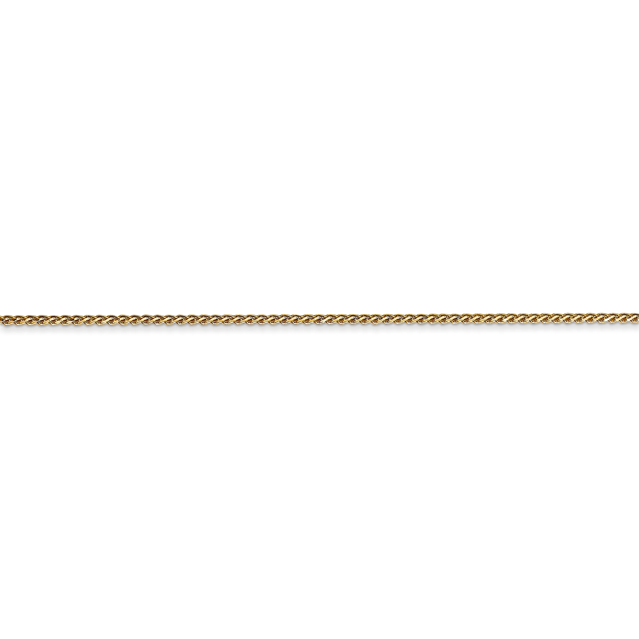 Cadena tipo espiga en oro de 14k y 1,05 mm, con cierre de langosta - Image 2