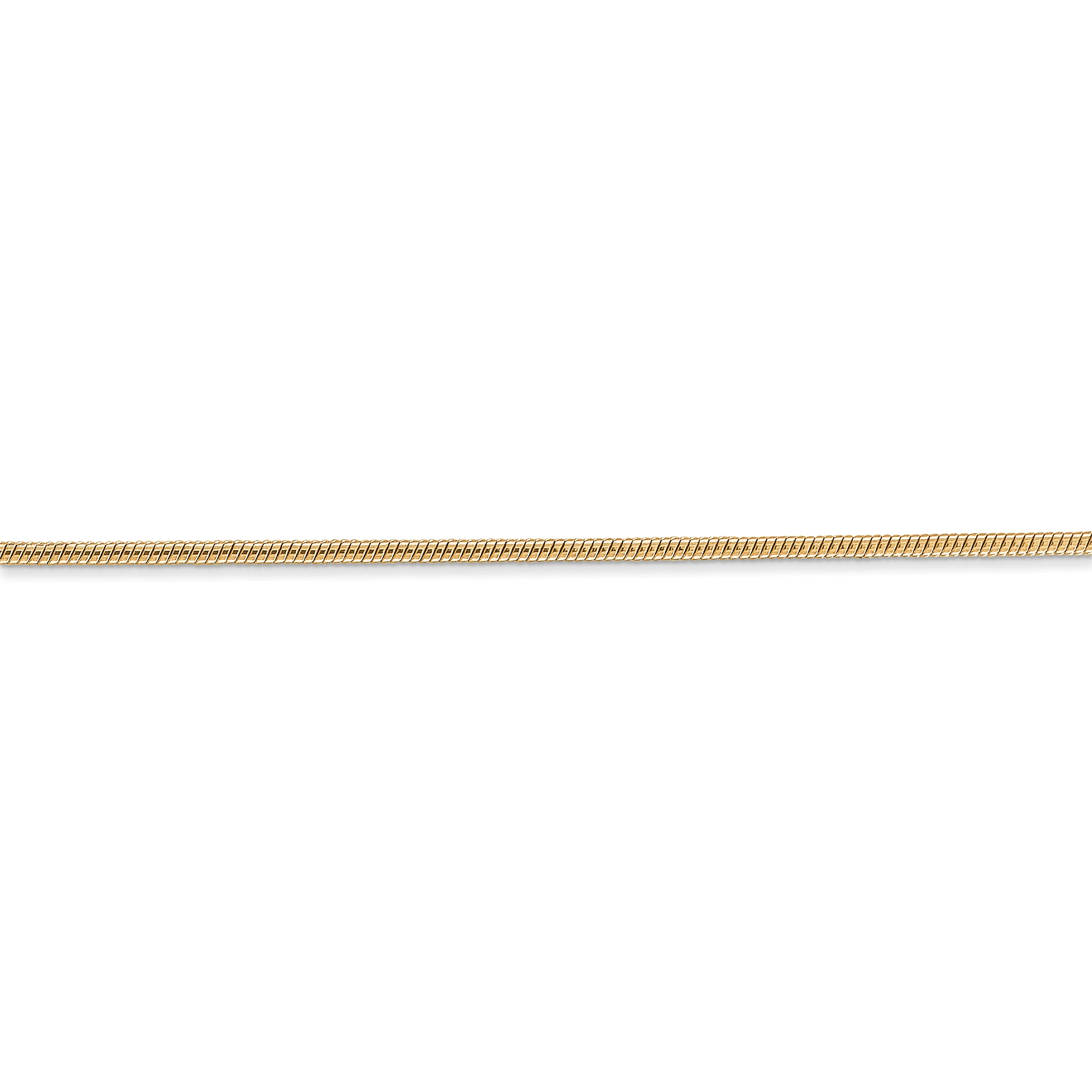Cadena de serpiente redonda de 14 k y 1,2 mm - Image 3