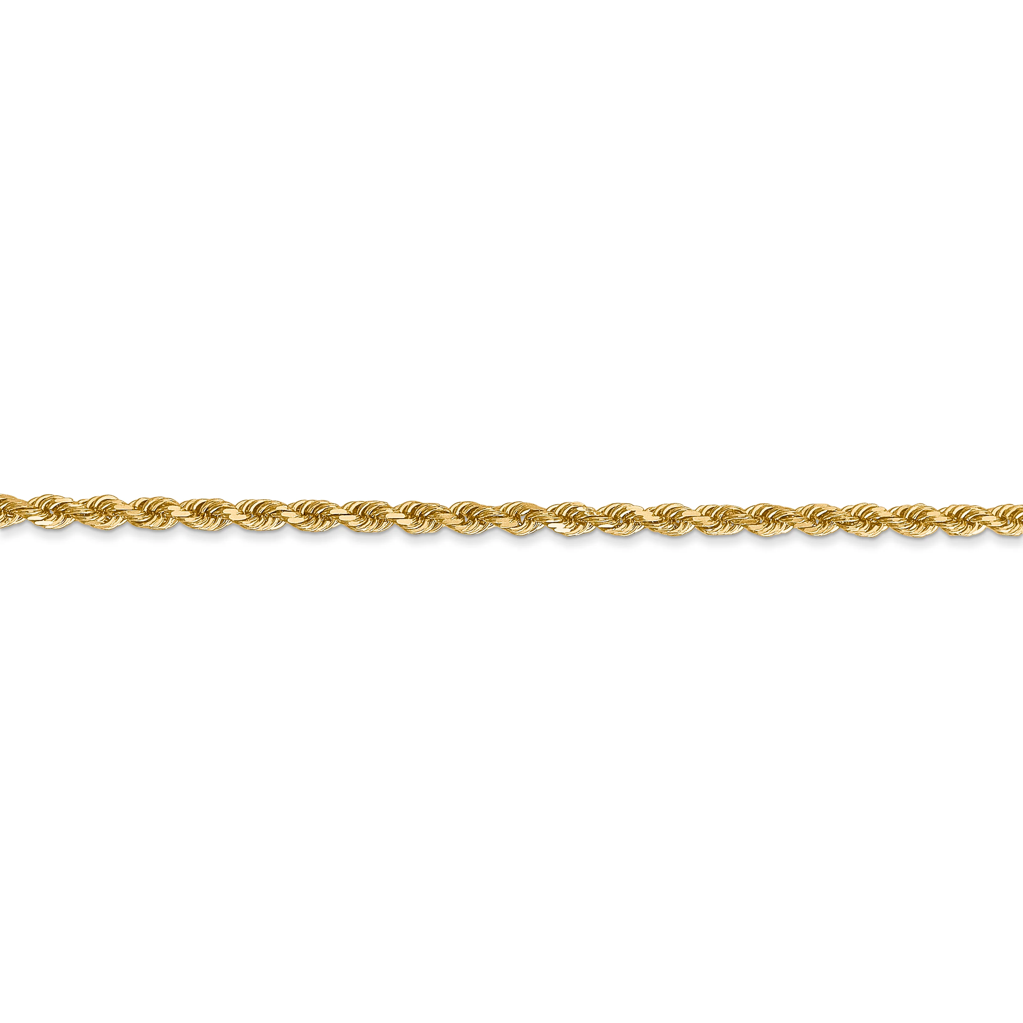Cuerda D/C de 14k y 2,25 mm con cadena con cierre de langosta - Image 2