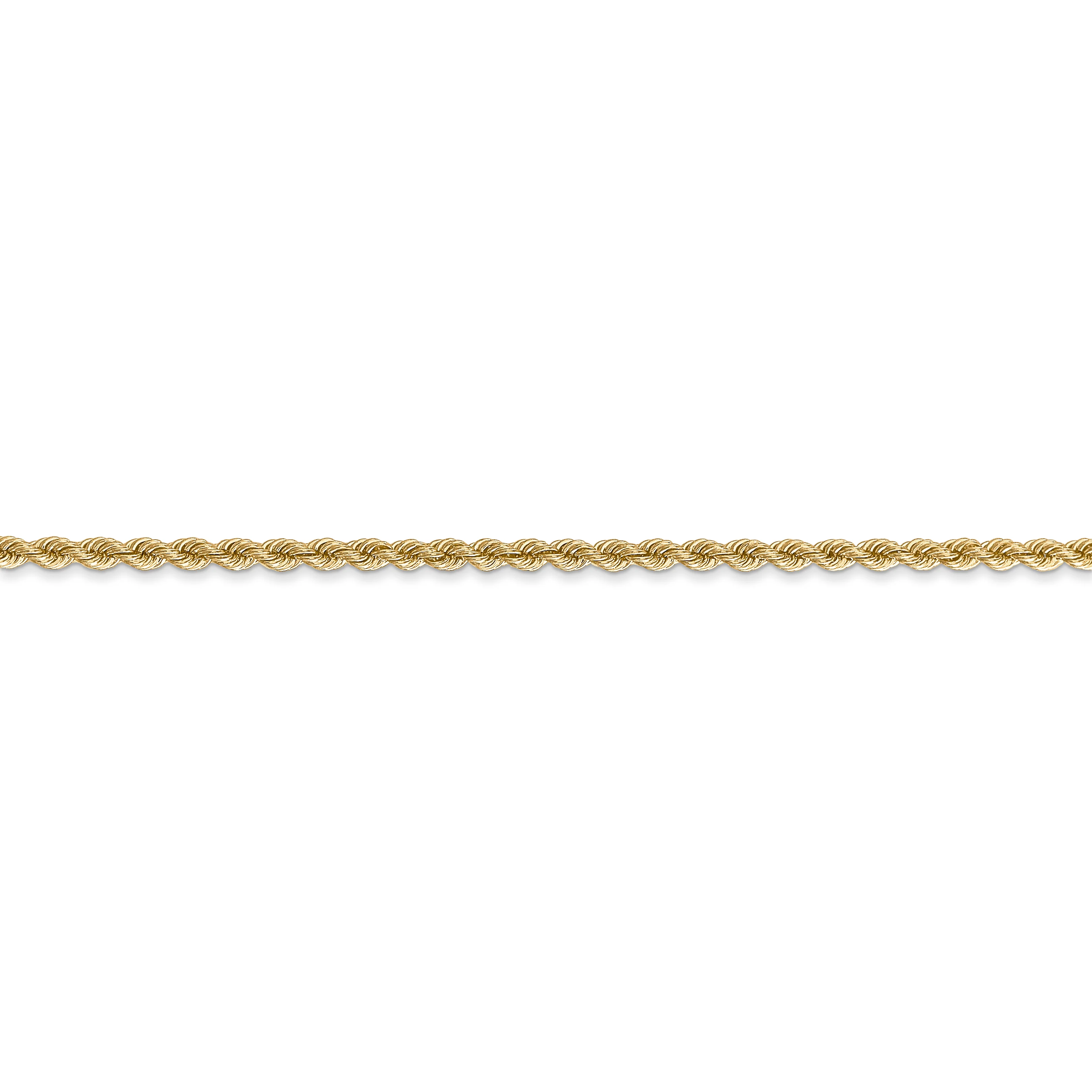 Cadena de cuerda normal de 14k y 2,25 mm - Image 2