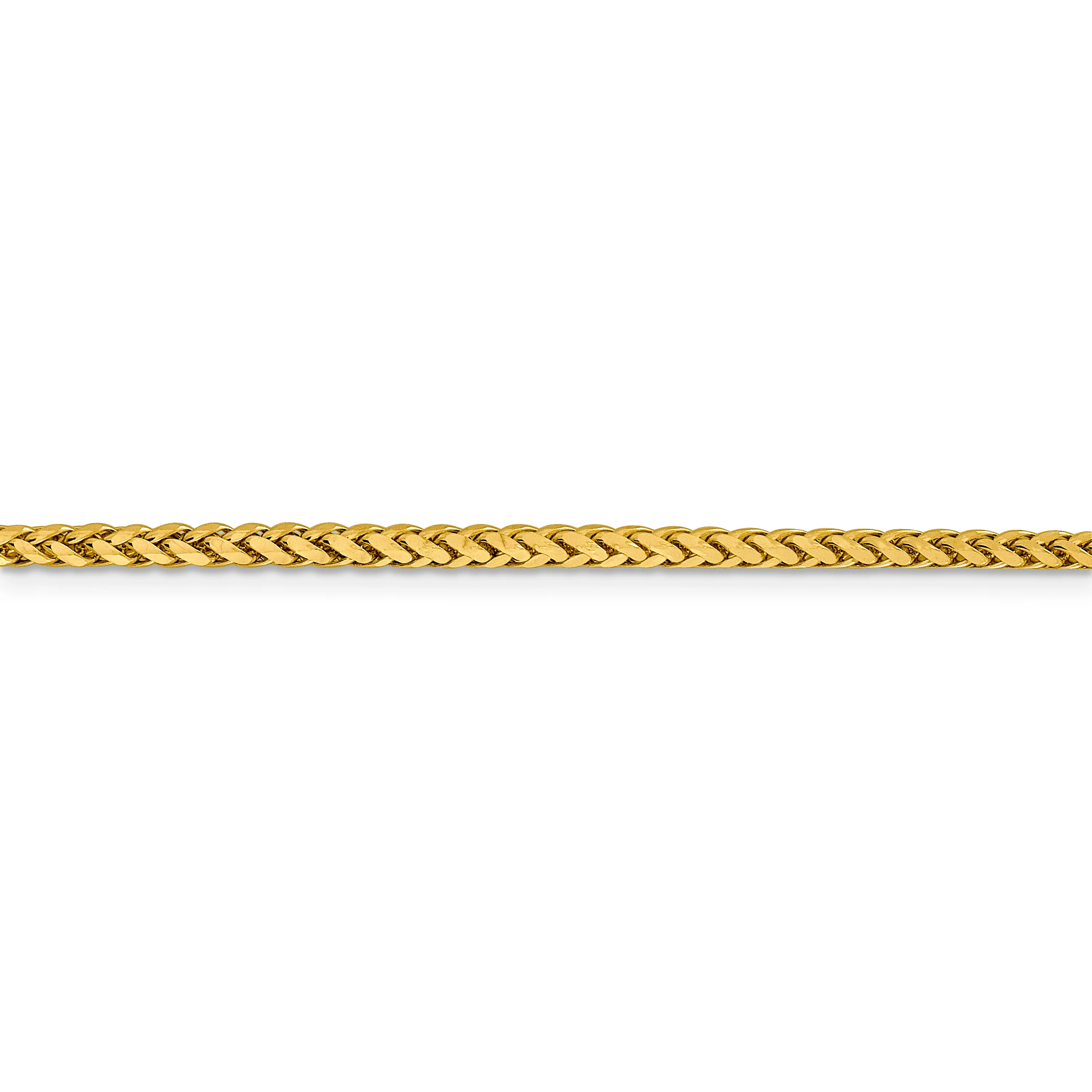 Cadena de trigo D/C semisólida de 14k y 2,5 mm - Image 2