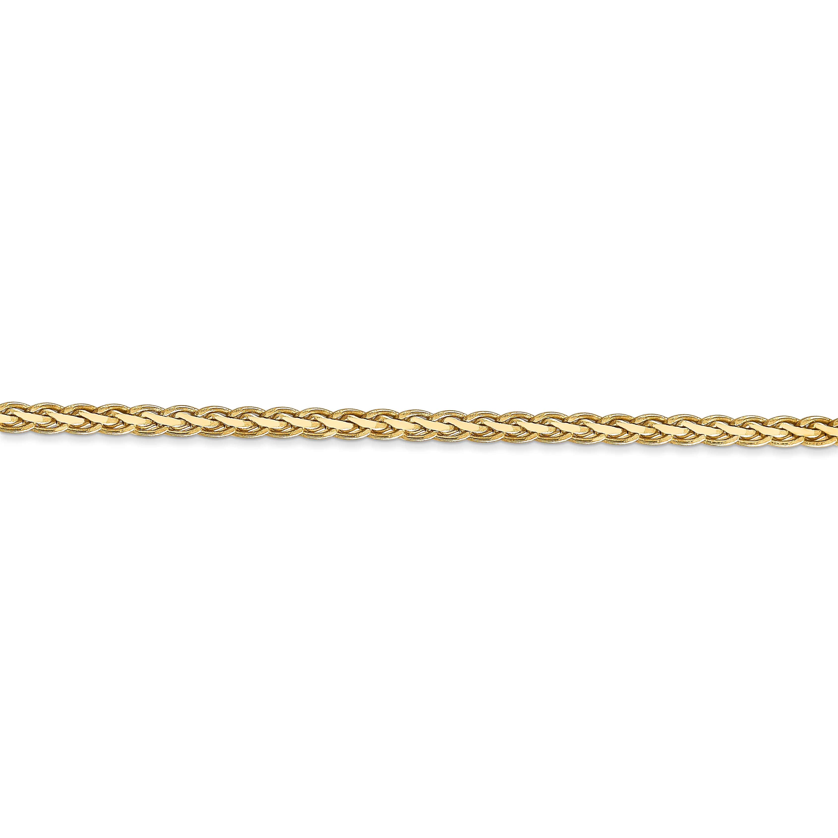 Cadena de trigo plana de 14k y 2,8 mm - Image 2