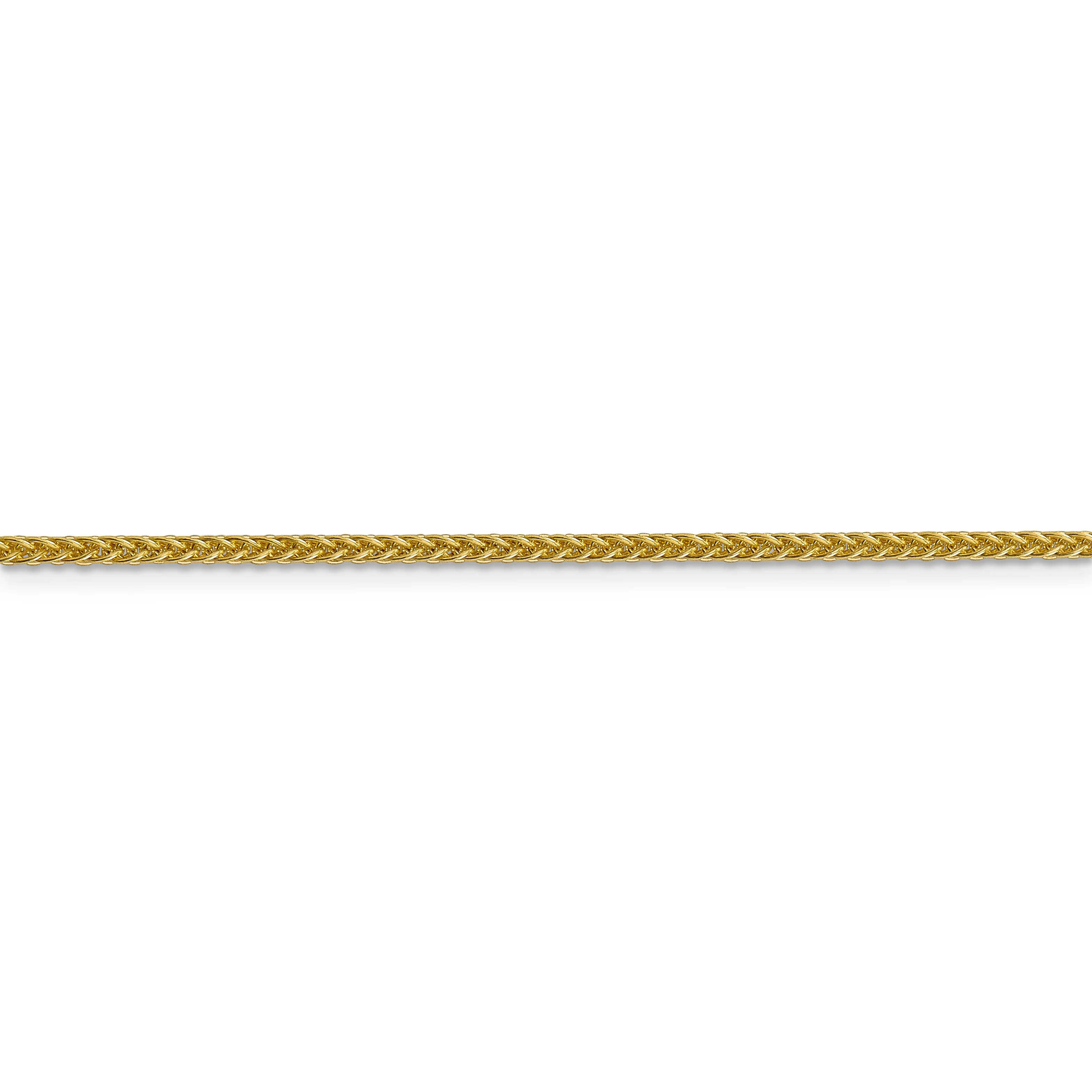 Cadena de trigo semisólida de 3 hilos de 14k y 2 mm - Image 2