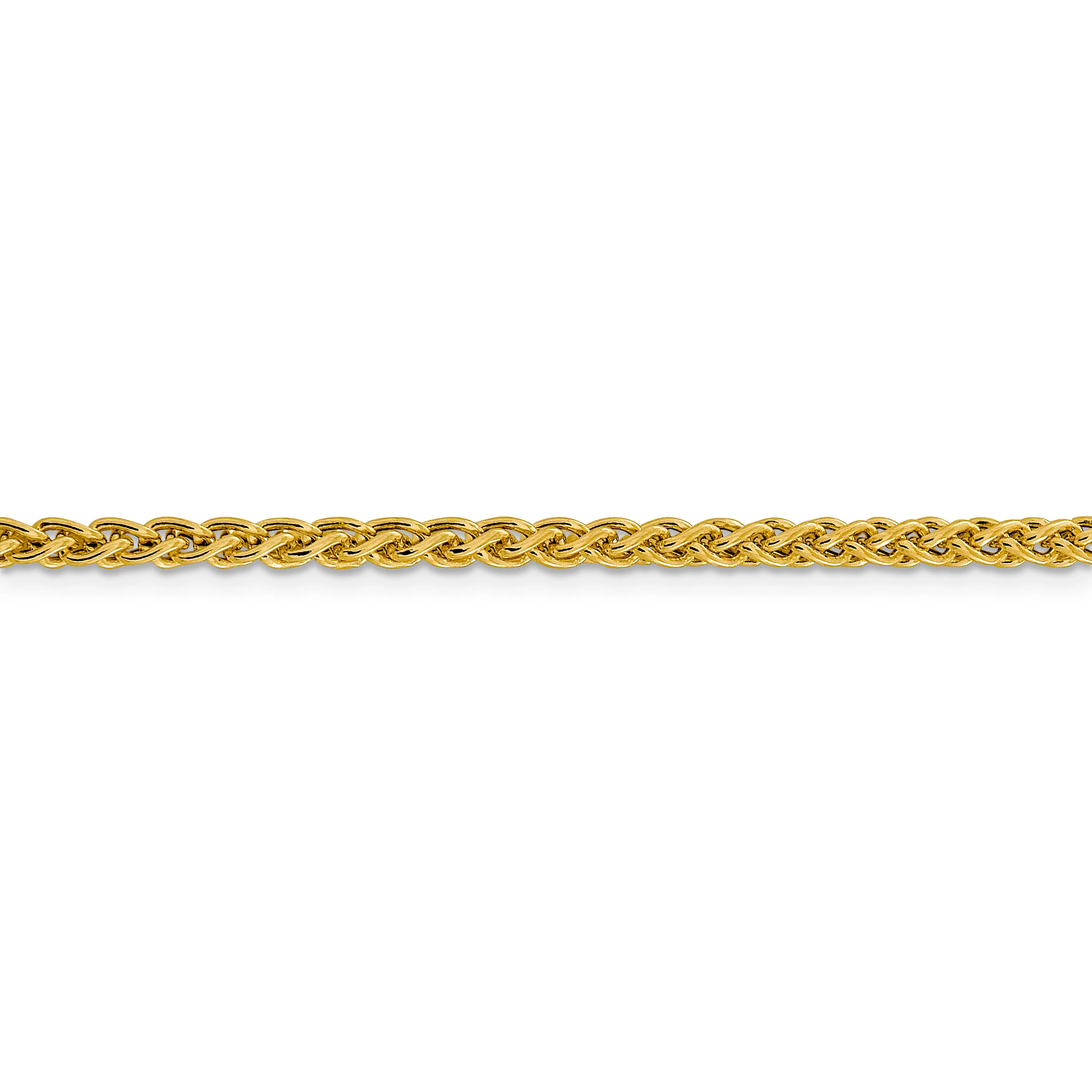 Cadena de trigo semisólida de 14k y 3,45 mm - Image 2