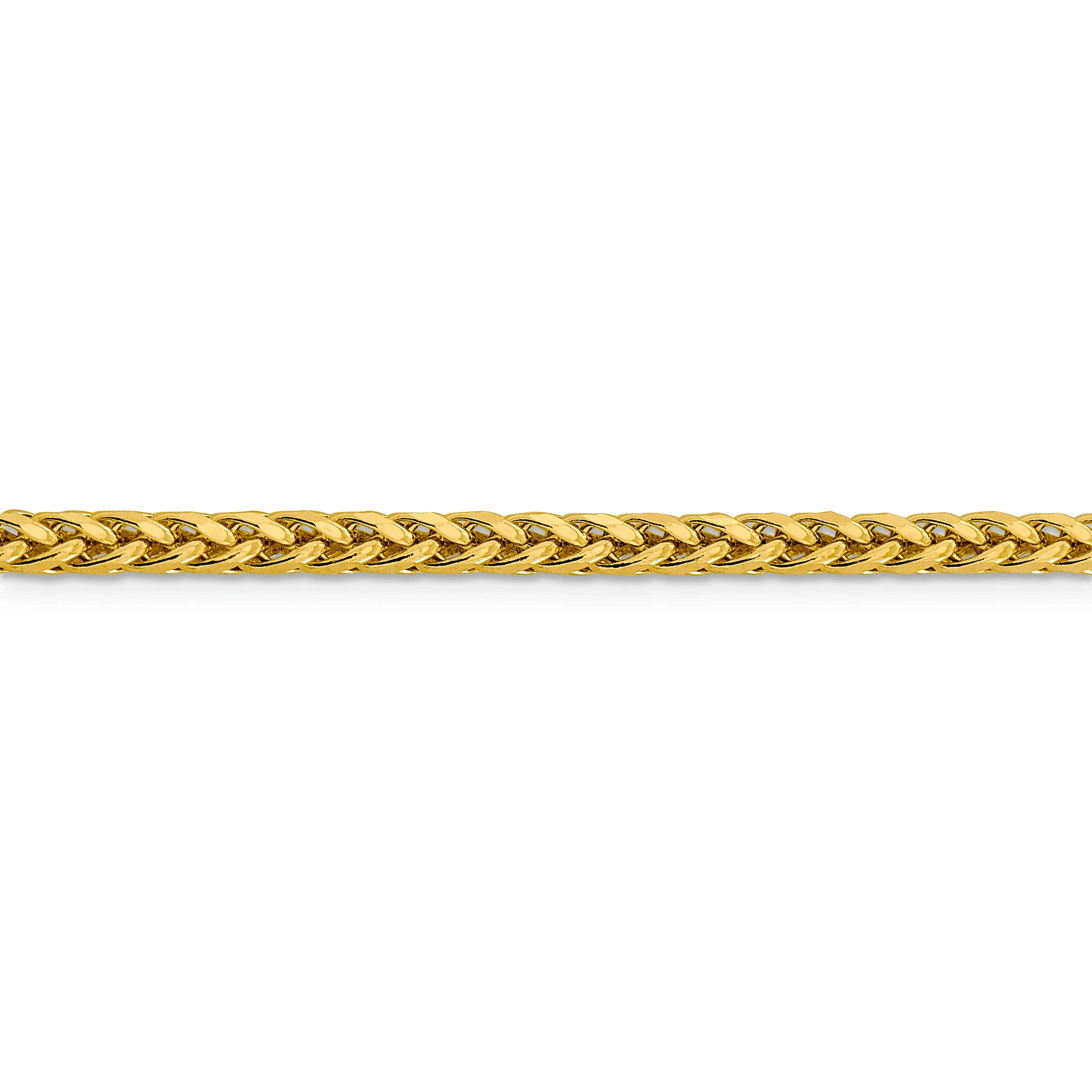 Cadena de trigo D/C semisólida de 14k y 3,7 mm - Image 2