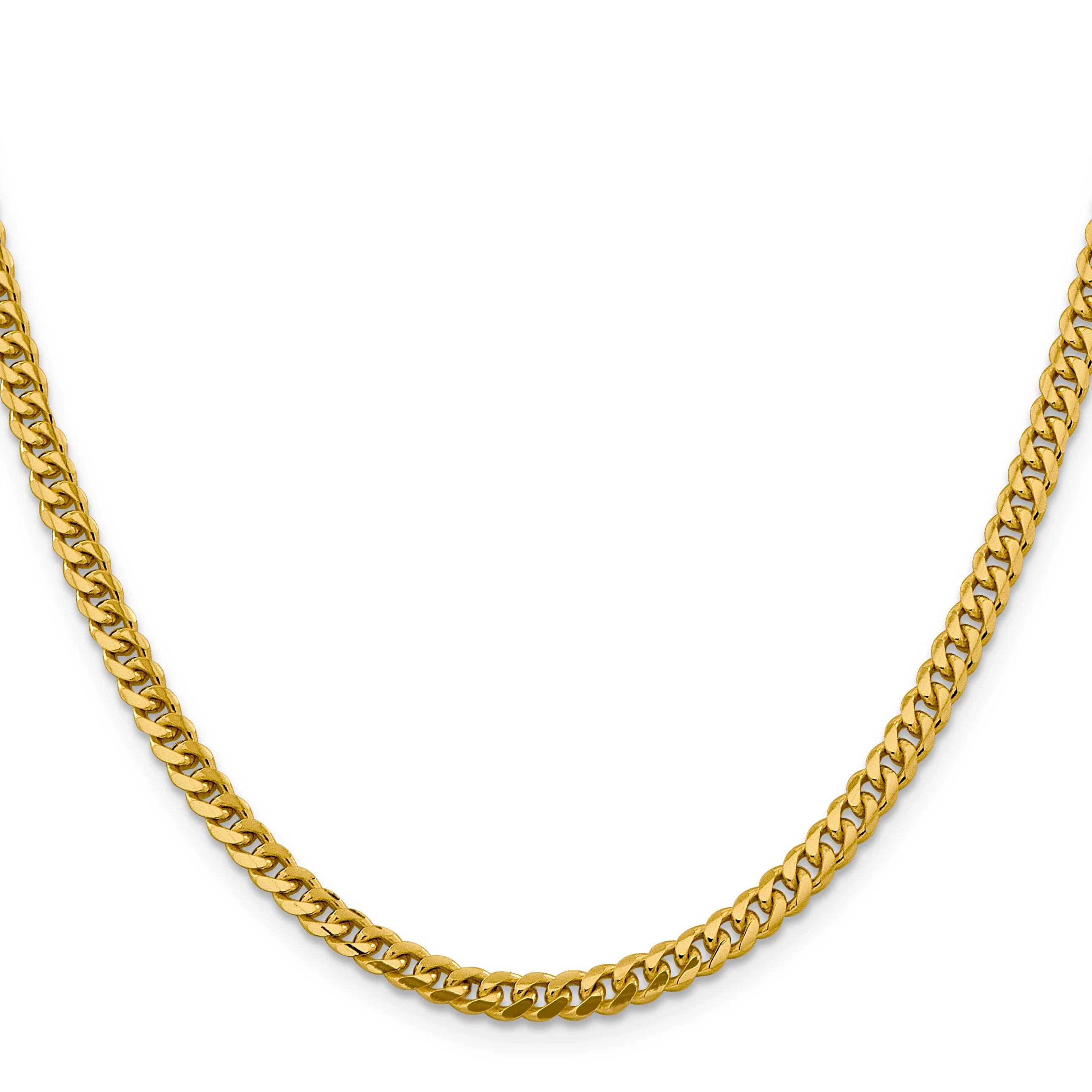 Cadena Cubana Miami Sólida de 4.25 mm en Oro Amarillo de 14k - Image 3