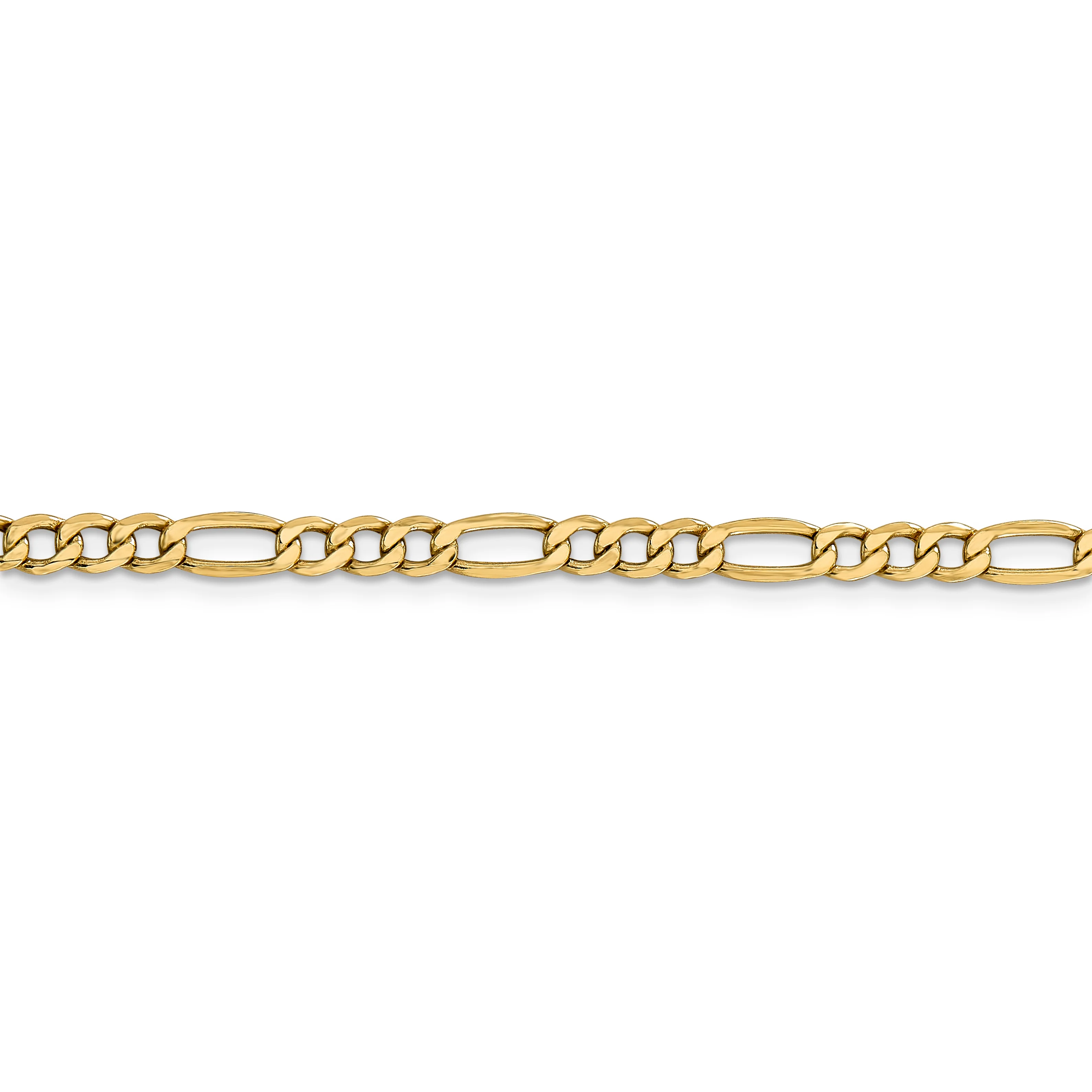 Cadena Figaro semisólida de 14k y 4,2 mm - Image 2