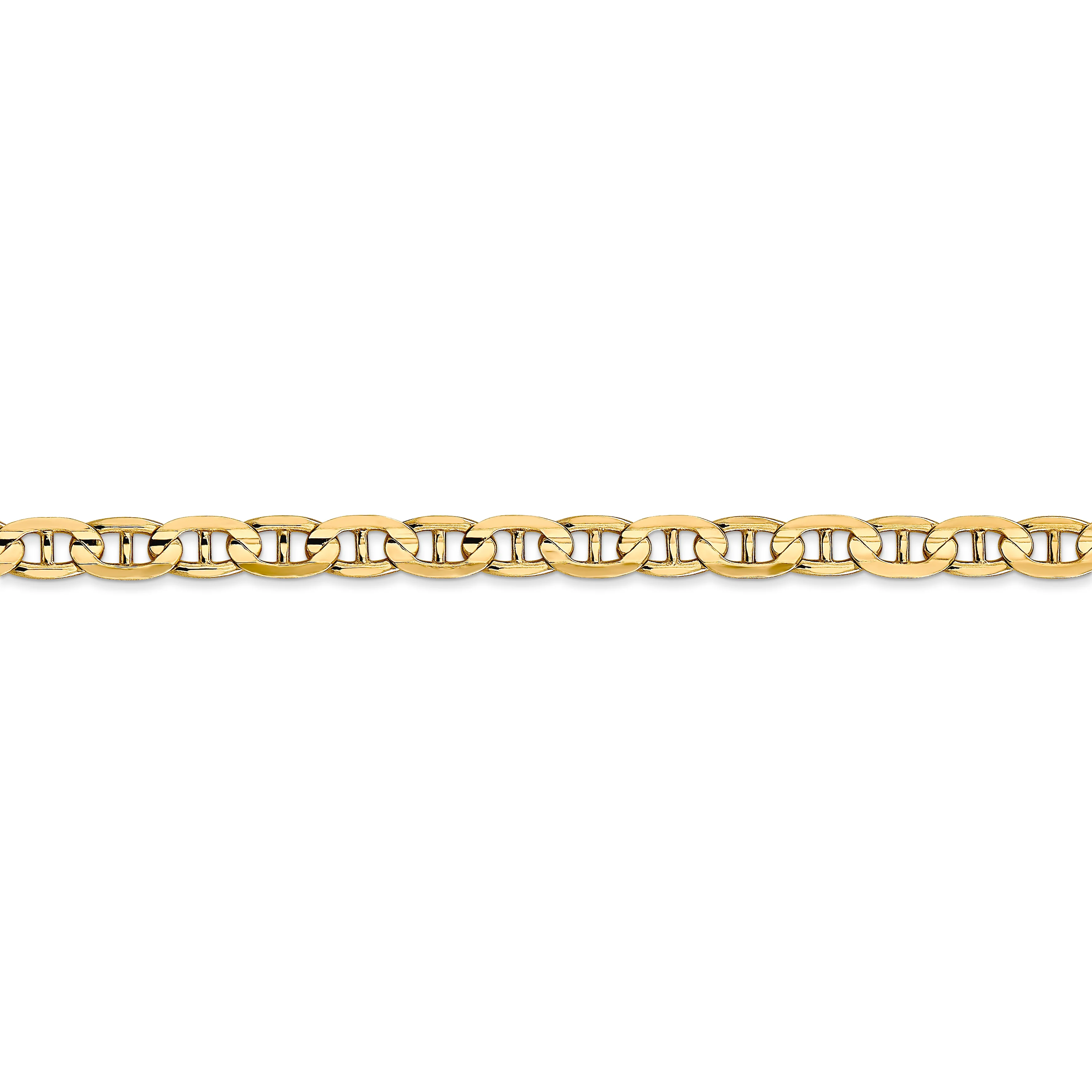 Cadena de ancla cóncava de 14k y 4,5 mm - Image 2