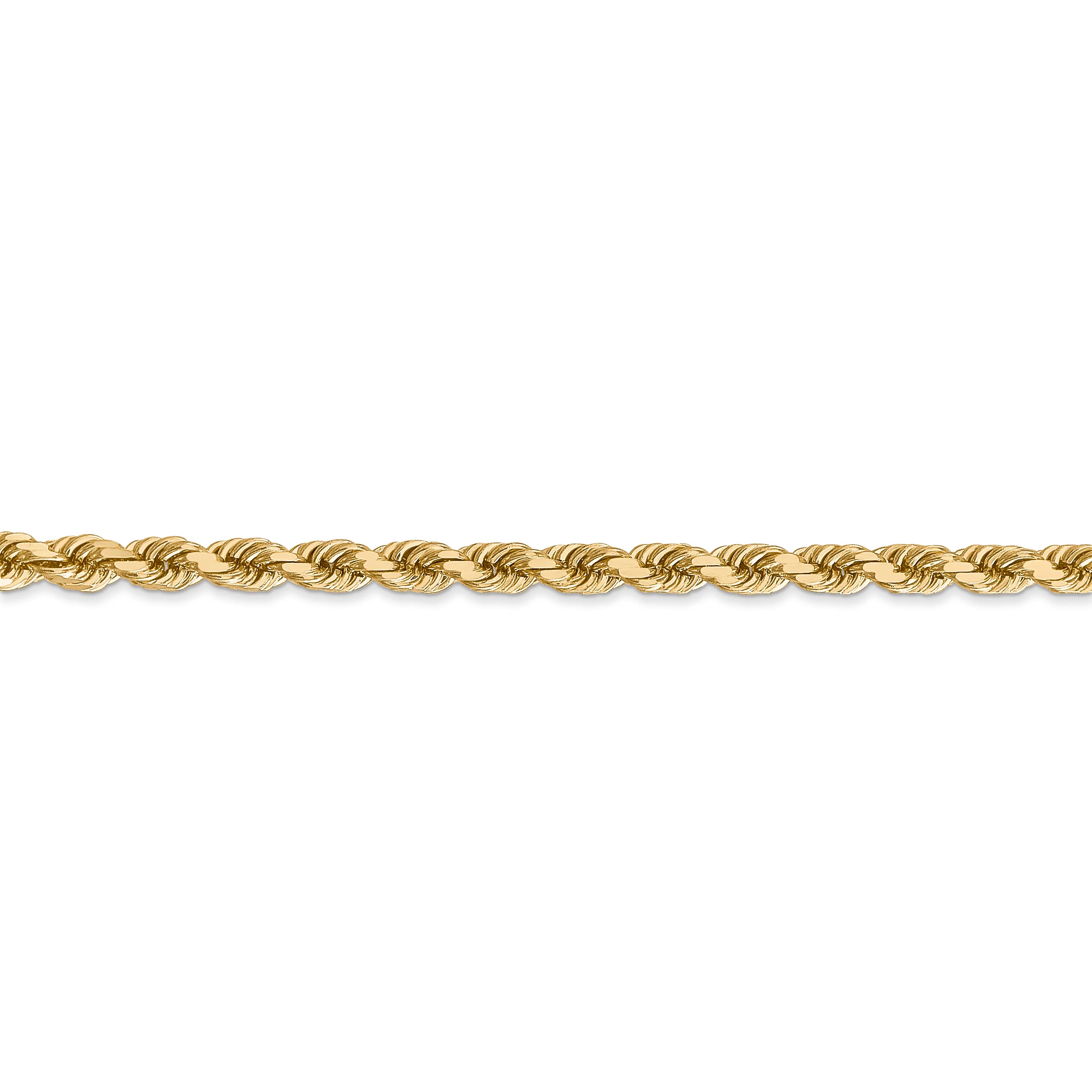 Cuerda D/C de 14 k y 4 mm con cadena con cierre de langosta - Image 2