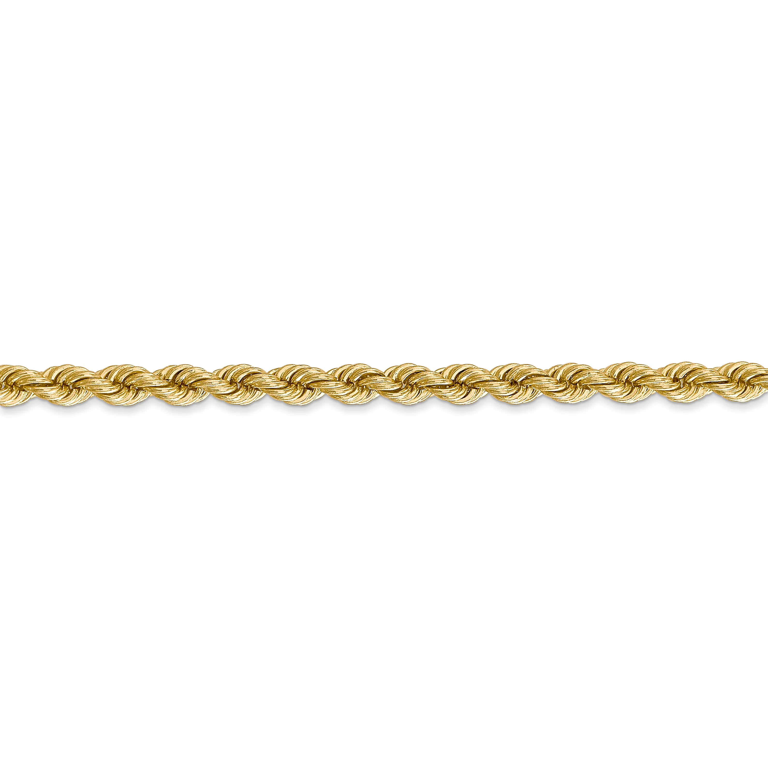 Cadena de cuerda regular de 14 k y 4 mm - Image 2
