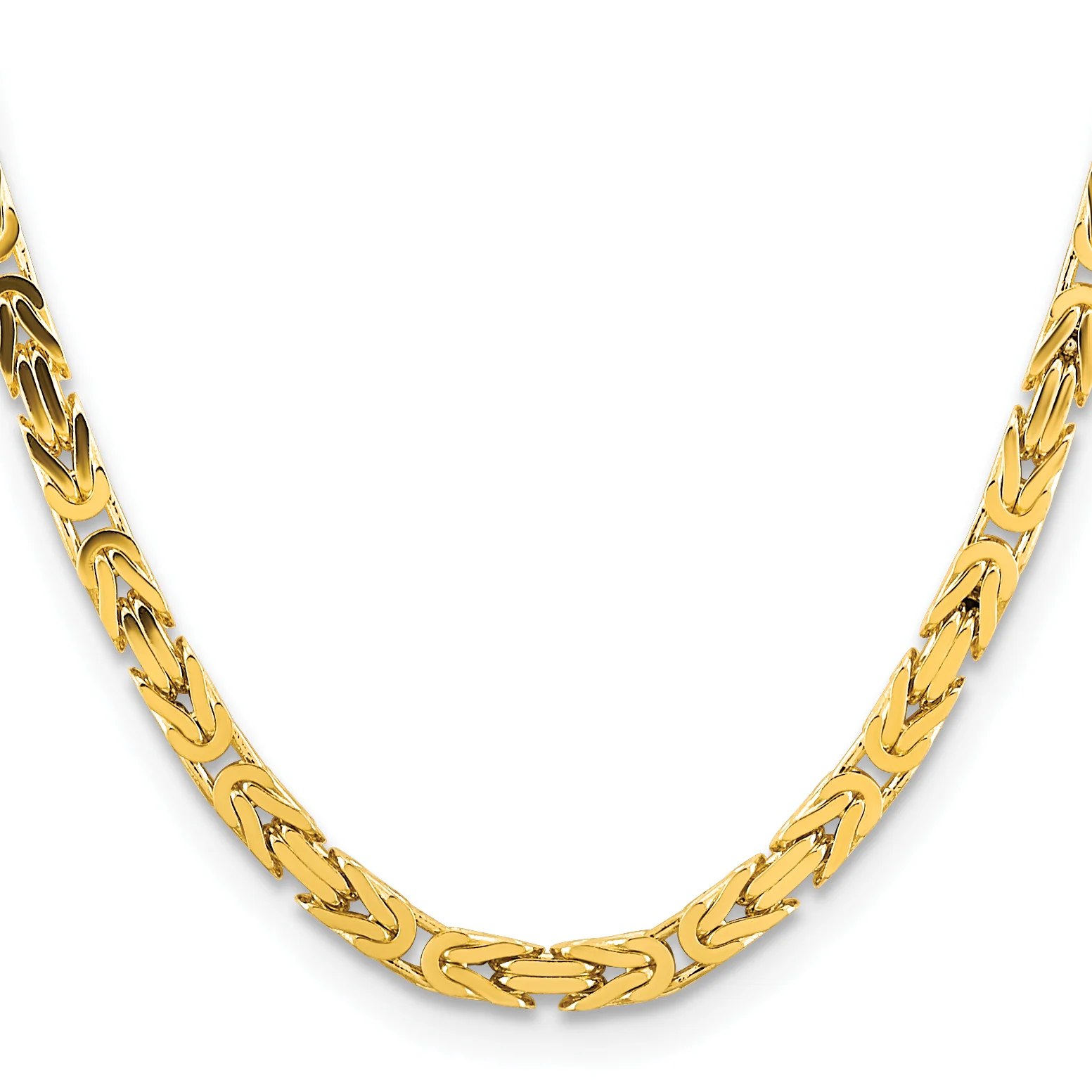 Cadena Bizantina de 5.25 mm en Oro Amarillo de 14k - Image 2