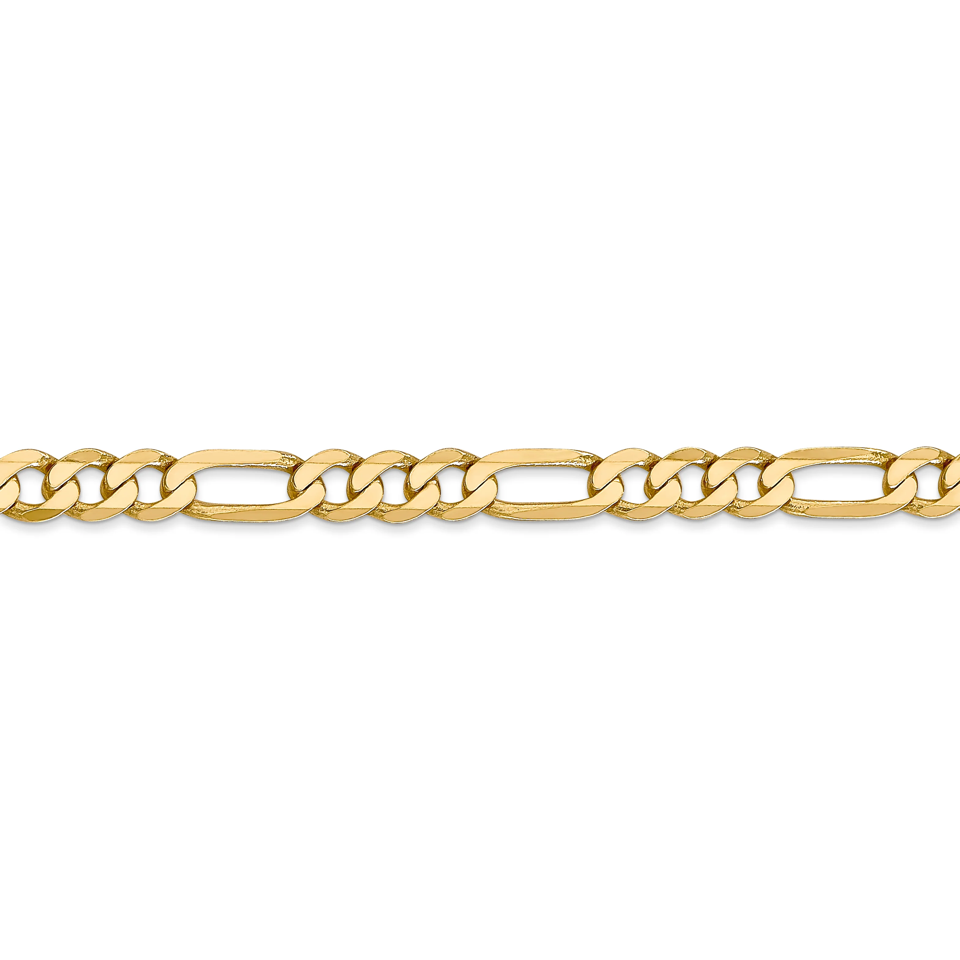 Cadena Figaro plana de 14k y 5,25 mm - Image 2