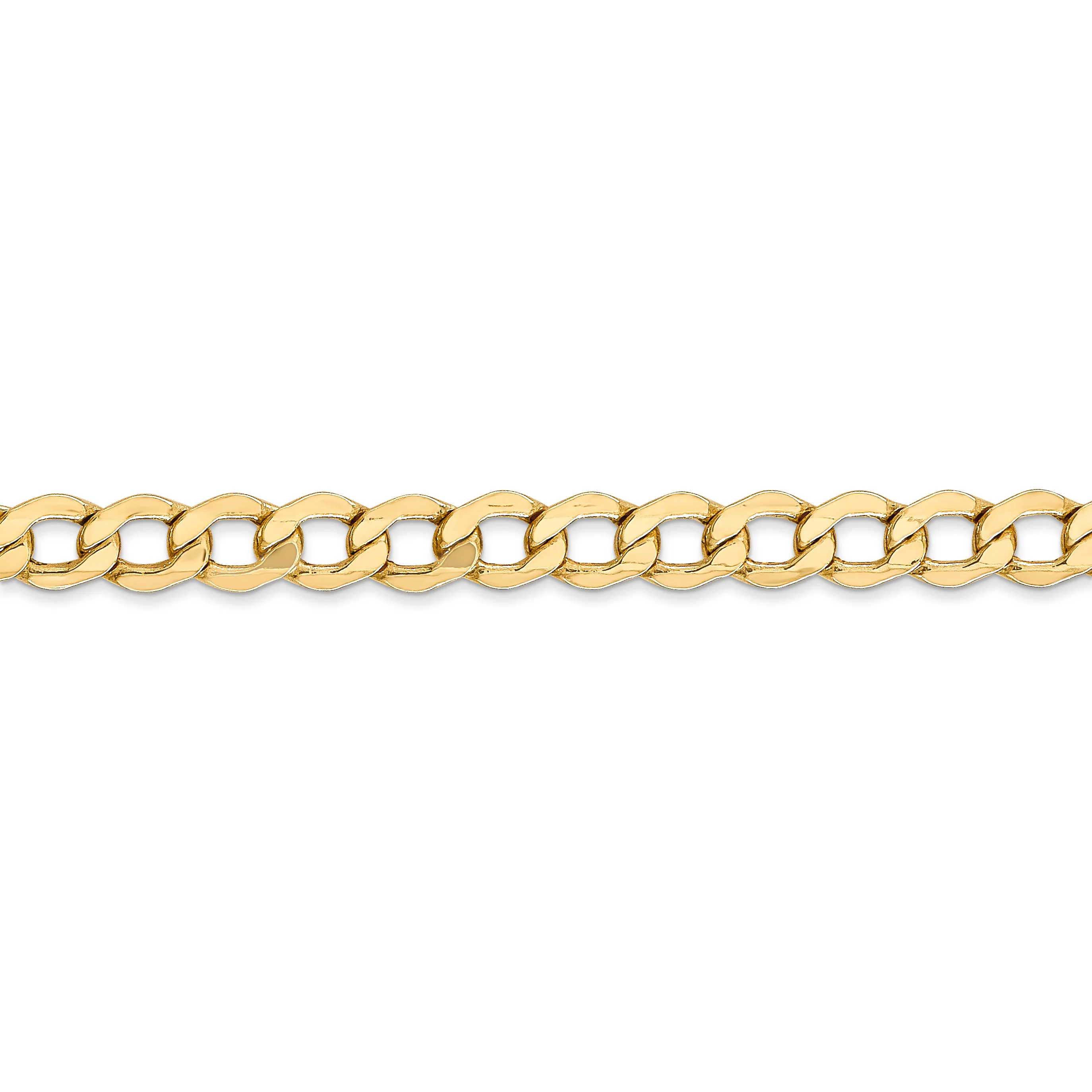 Cadena de eslabones semisólida de 14 k y 5,25 mm - Image 2