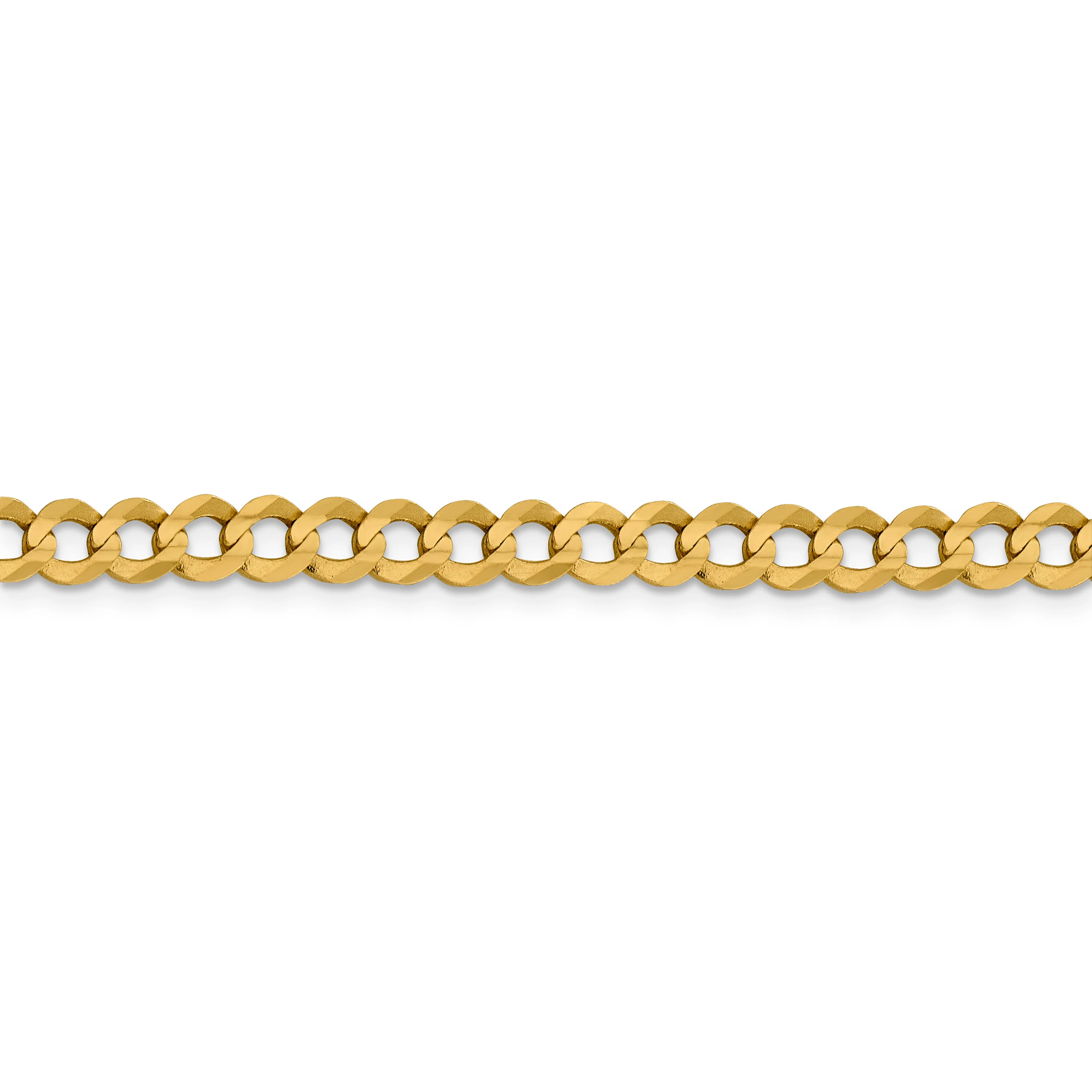 Cadena Cubana Plana Liviana de 5.9 mm en Oro Amarillo de 14k - Image 2