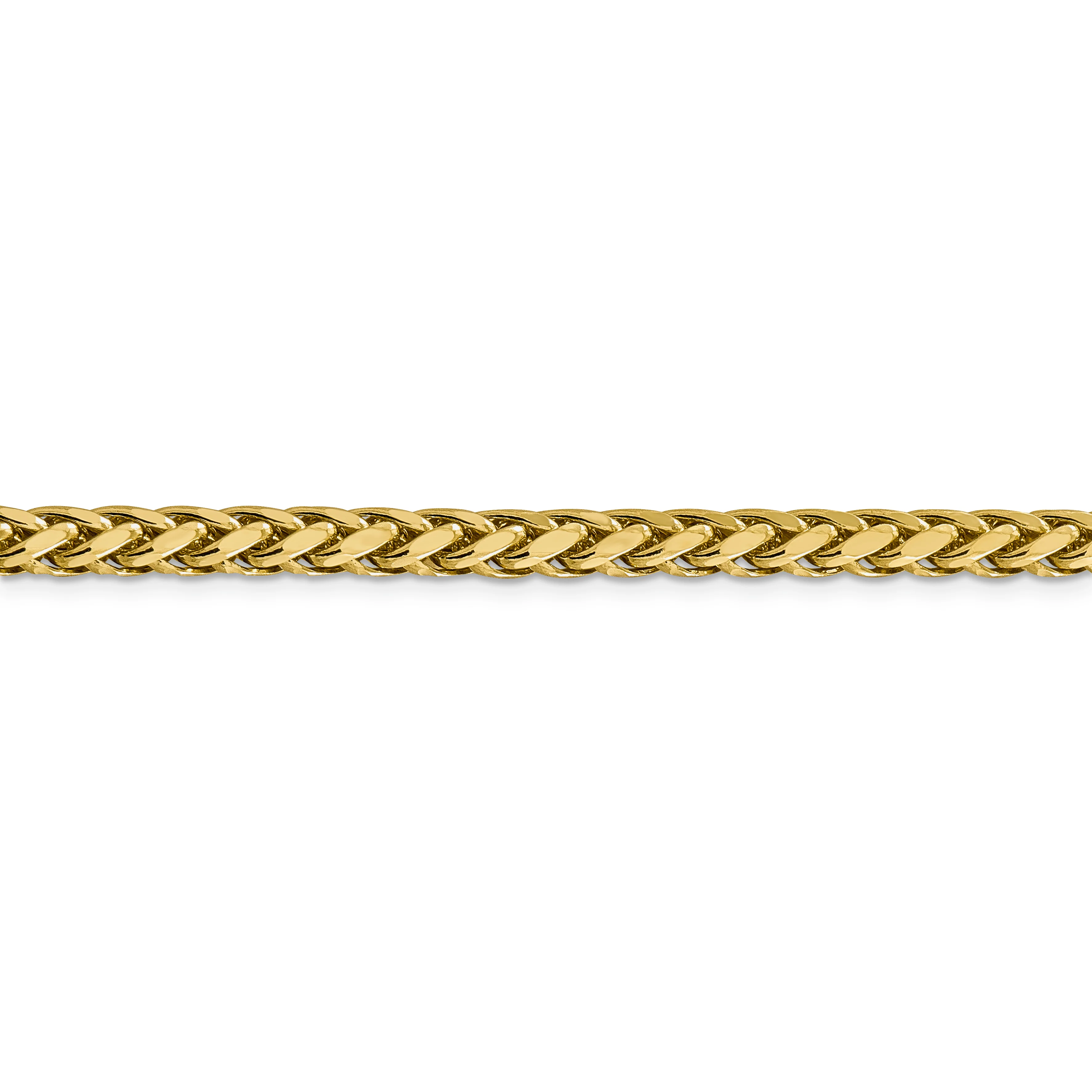 Cadena de trigo D/C semisólida de 14k y 5 mm - Image 2