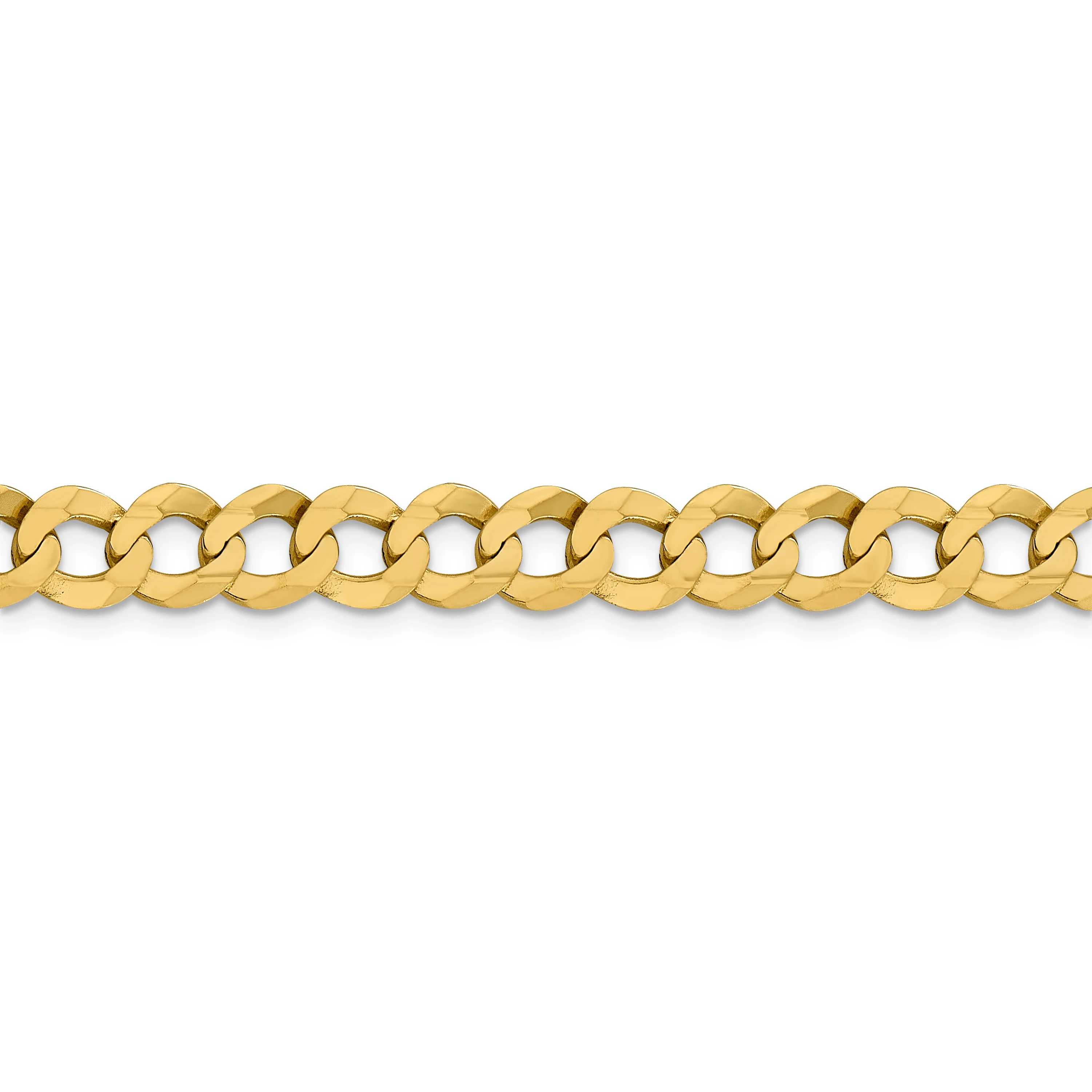Cadena Cubana Plana Liviana de 8.3 mm en Oro Amarillo de 14k - Image 3