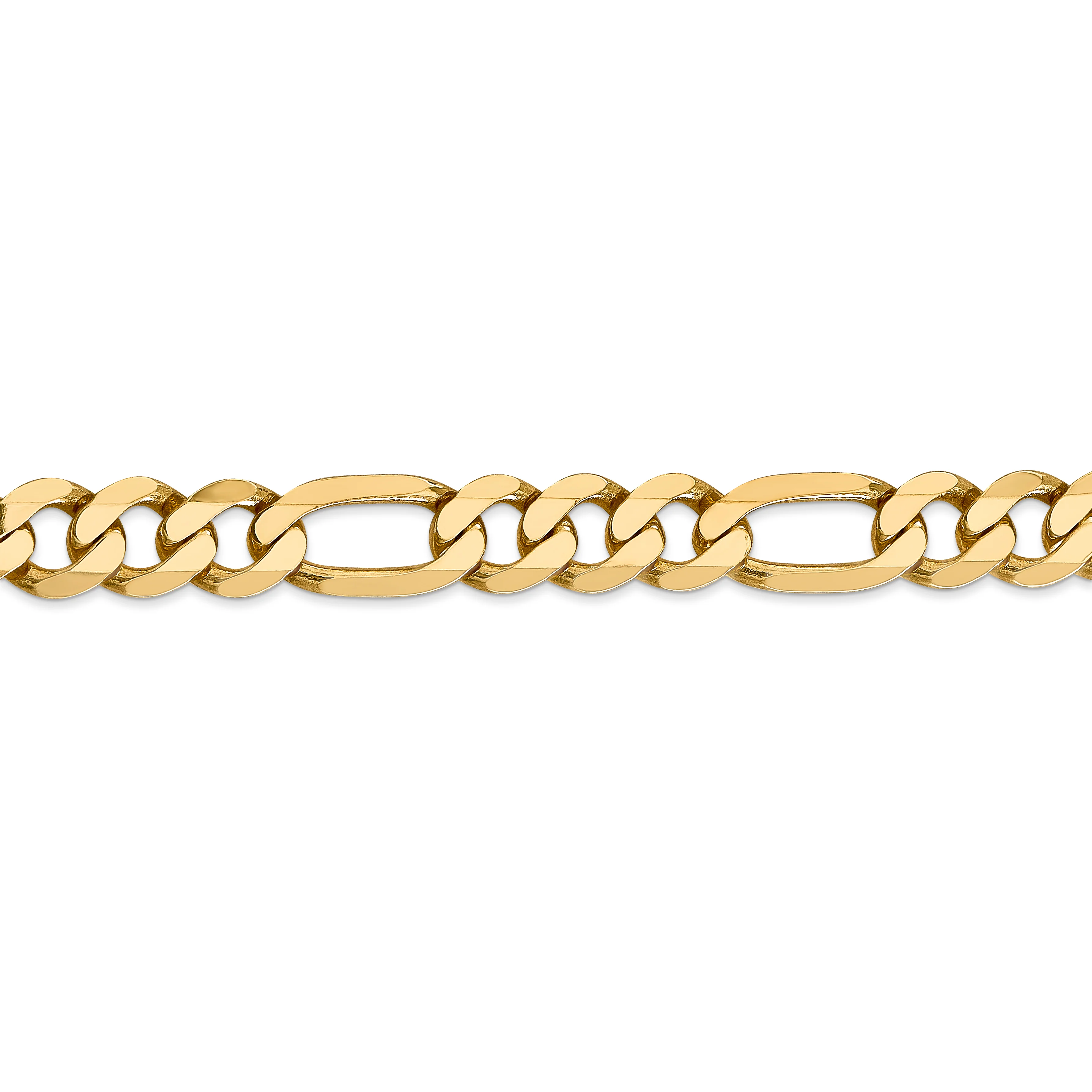 Cadena Figaro plana de 14k y 8,75 mm - Image 2