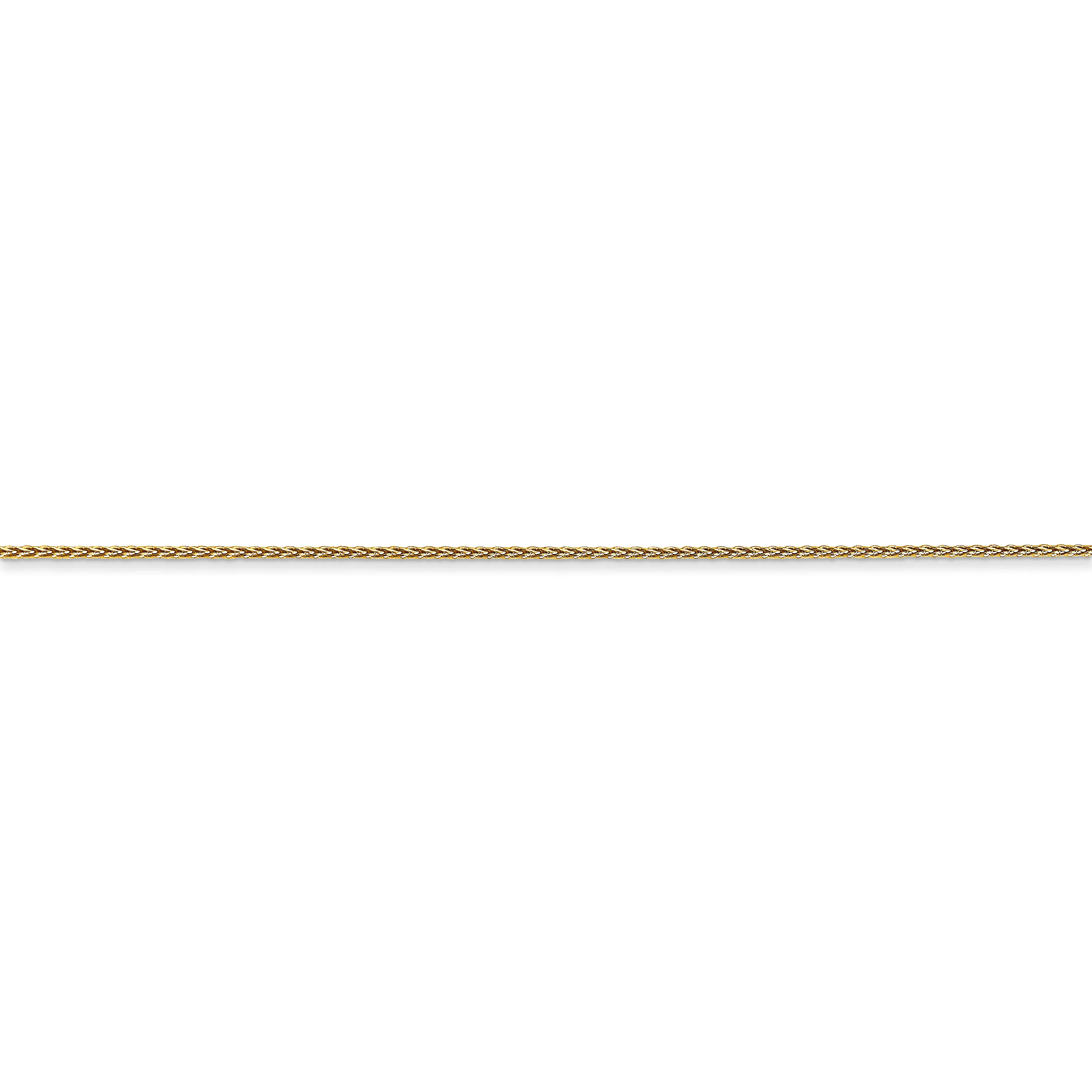 Spiga D/C de 14k y 0,85 mm con cadena con cierre de anillo de resorte - Image 2