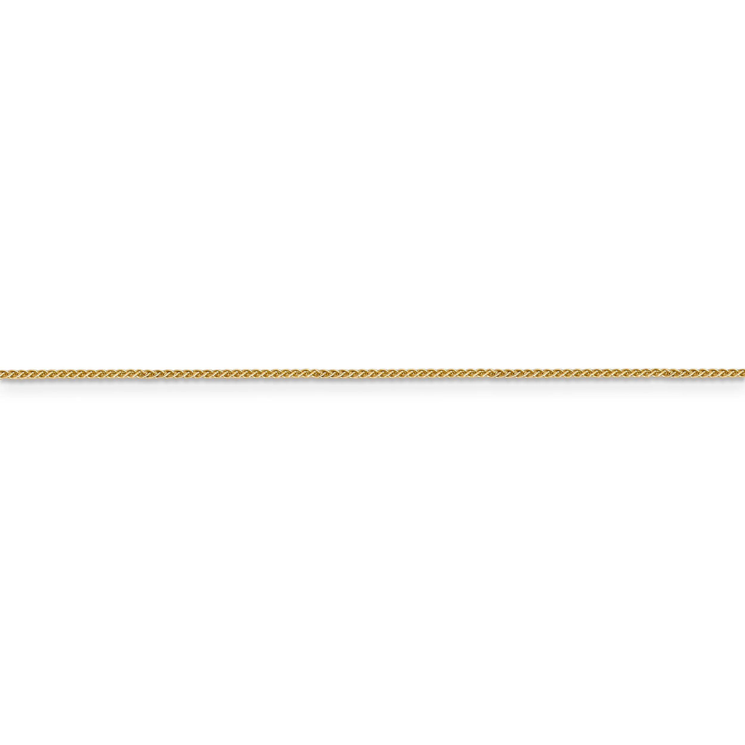 Spiga de 14k y 0,85 mm con cadena con cierre de langosta - Image 2
