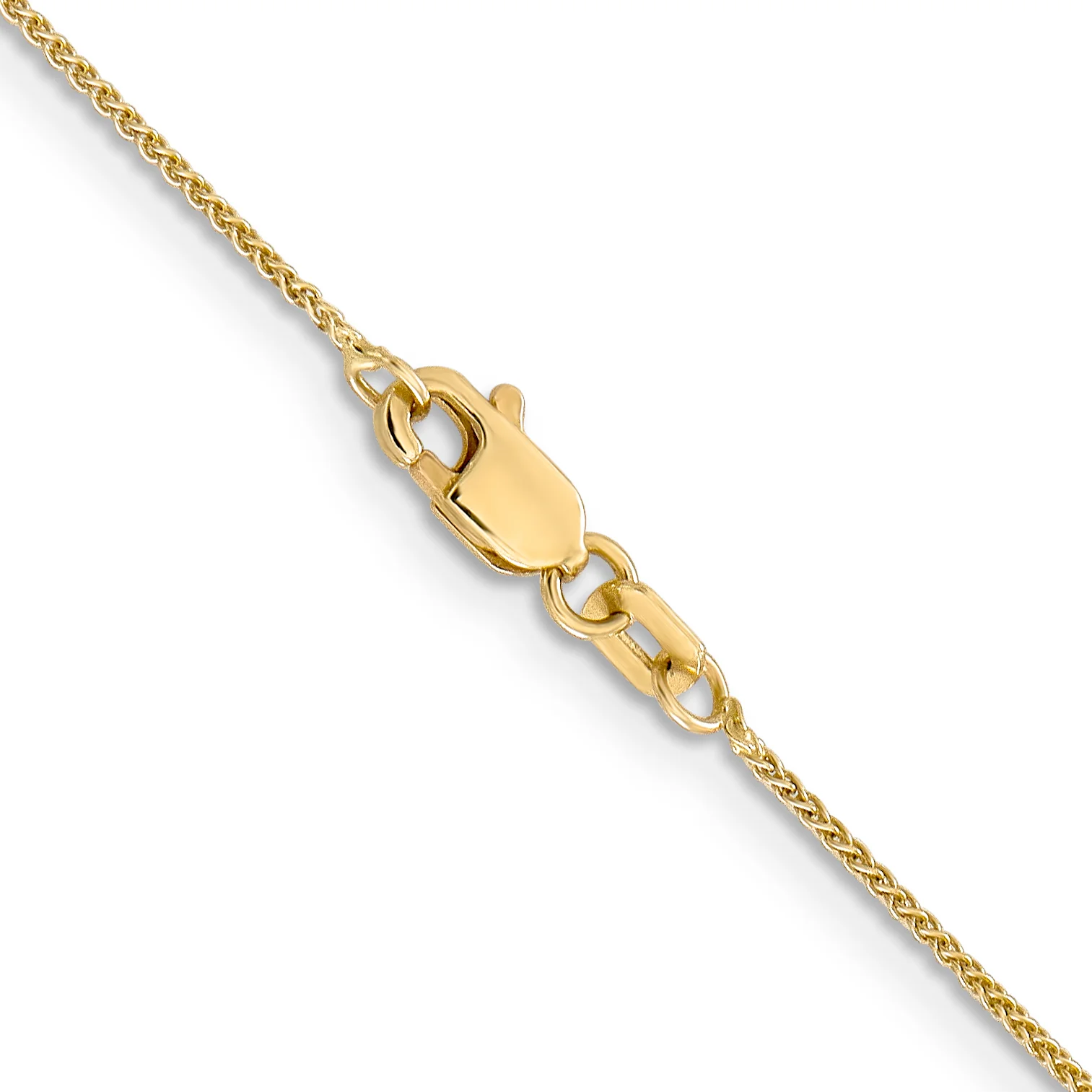 Spiga de 14k y 0,85 mm con cadena con cierre de langosta - Image 3