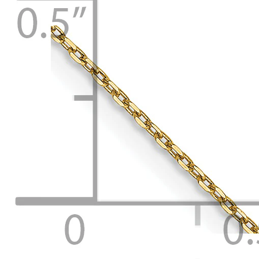 Cadena con Cierre de Langosta Corte Diamante de 0.8 mm en Oro de 14k - Image 5