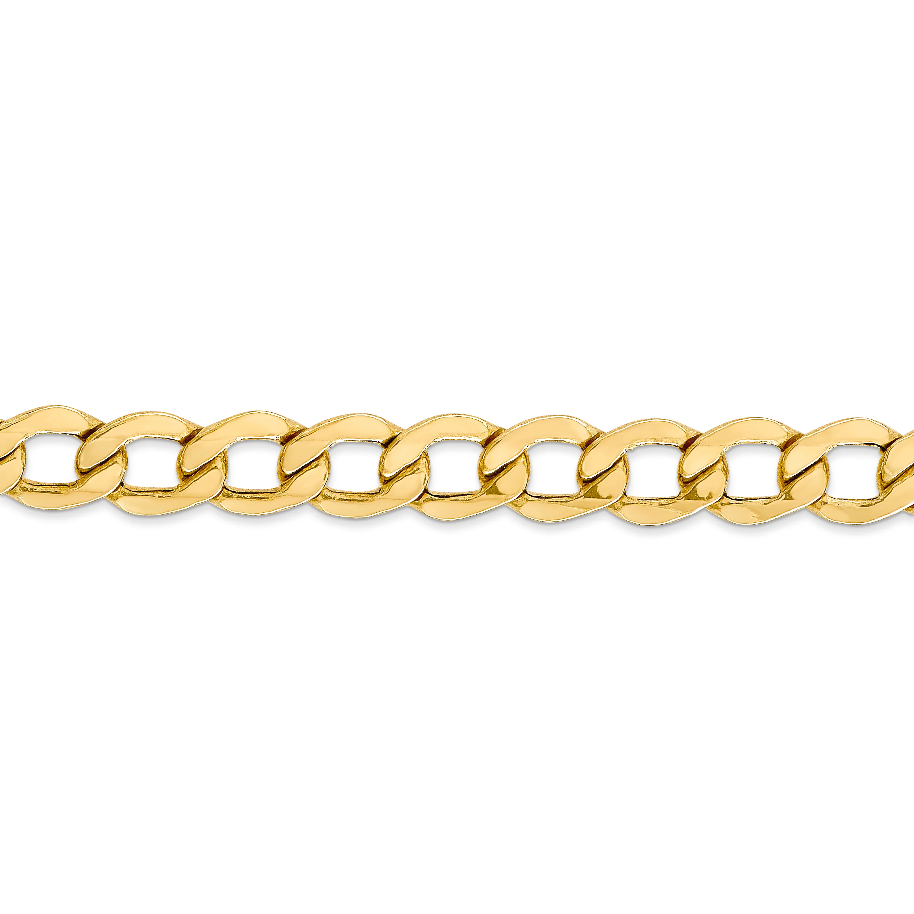 Cadena de eslabones semisólida de 14k y 9 mm - Image 2