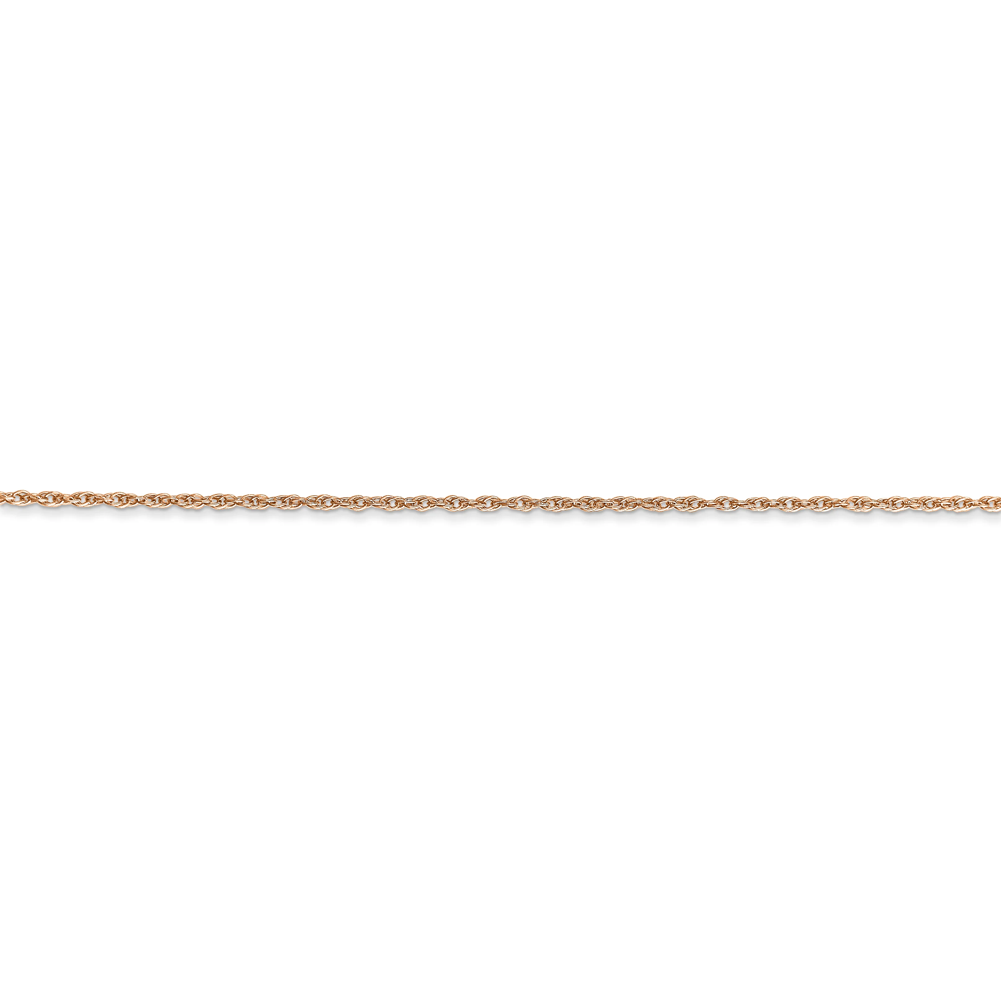 Cadena de cuerda para bebé de oro rosa de 14 k de 0,8 mm - Image 2