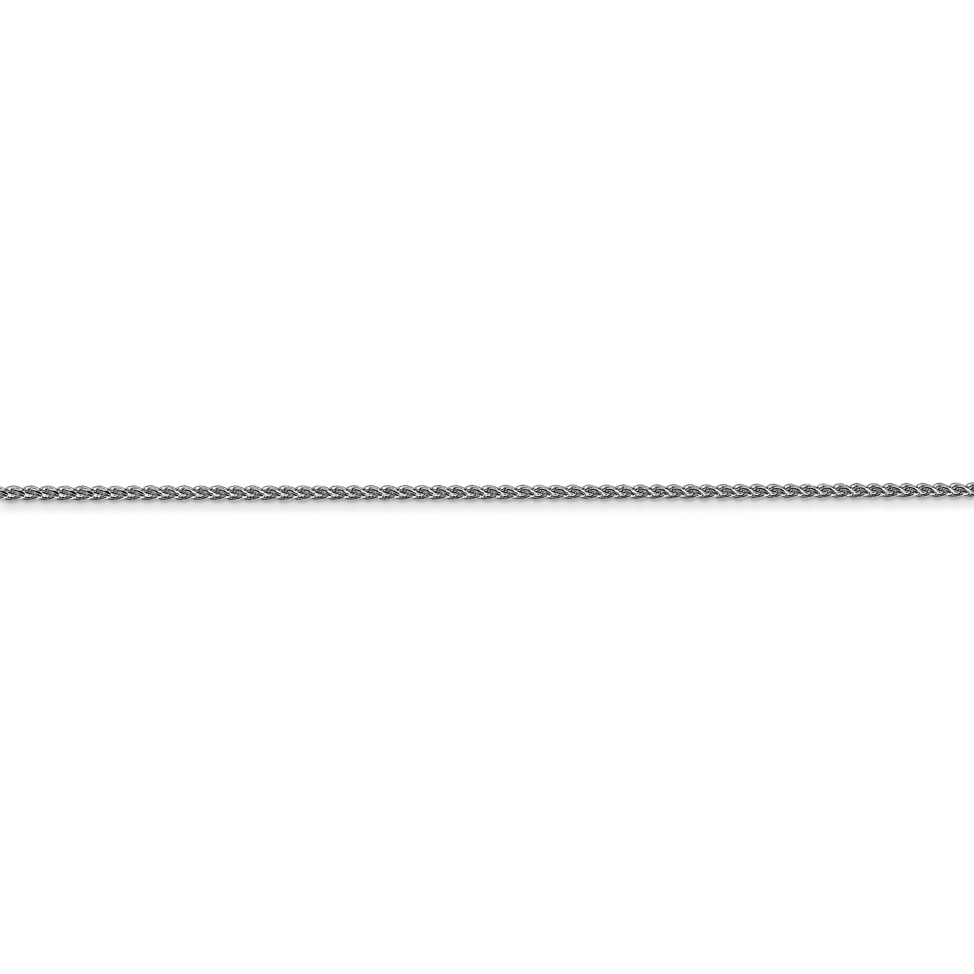 Cadena Spiga de 14k WG de 1,05 mm D/C con cierre de anillo de resorte - Image 2