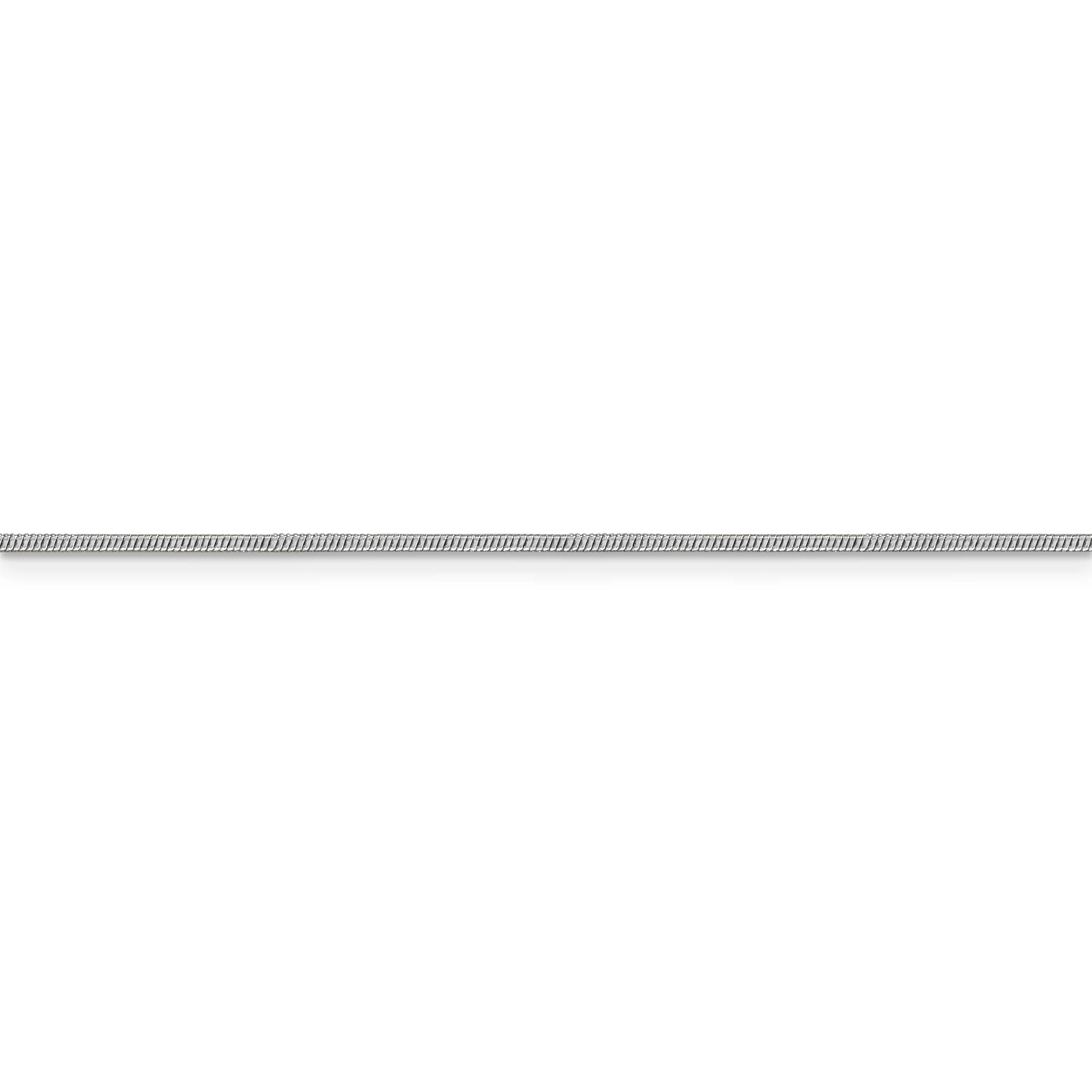 Cadena de serpiente redonda de 14 k WG de 1,1 mm - Image 3