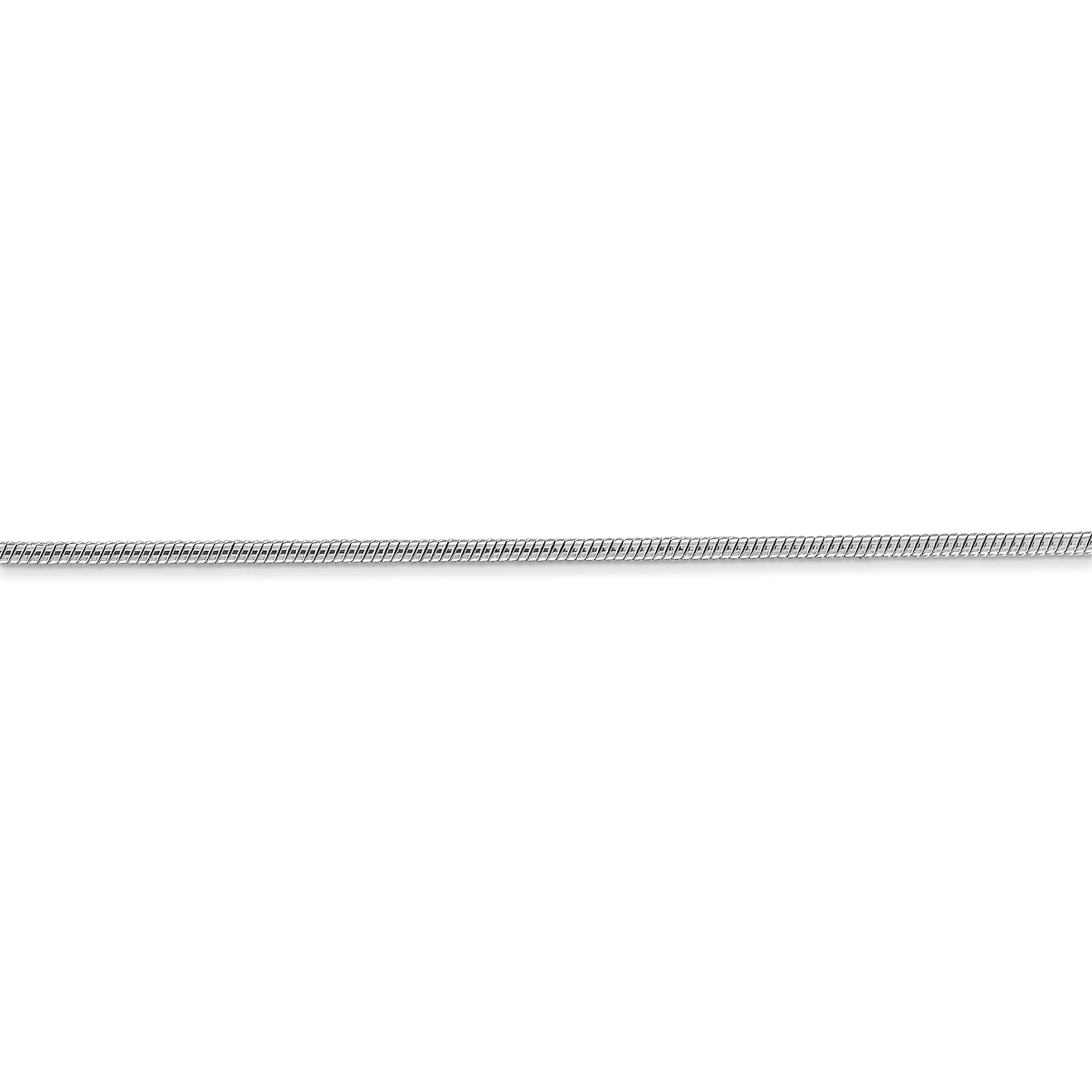 Cadena de serpiente redonda de 14 k WG de 1,4 mm - Image 3