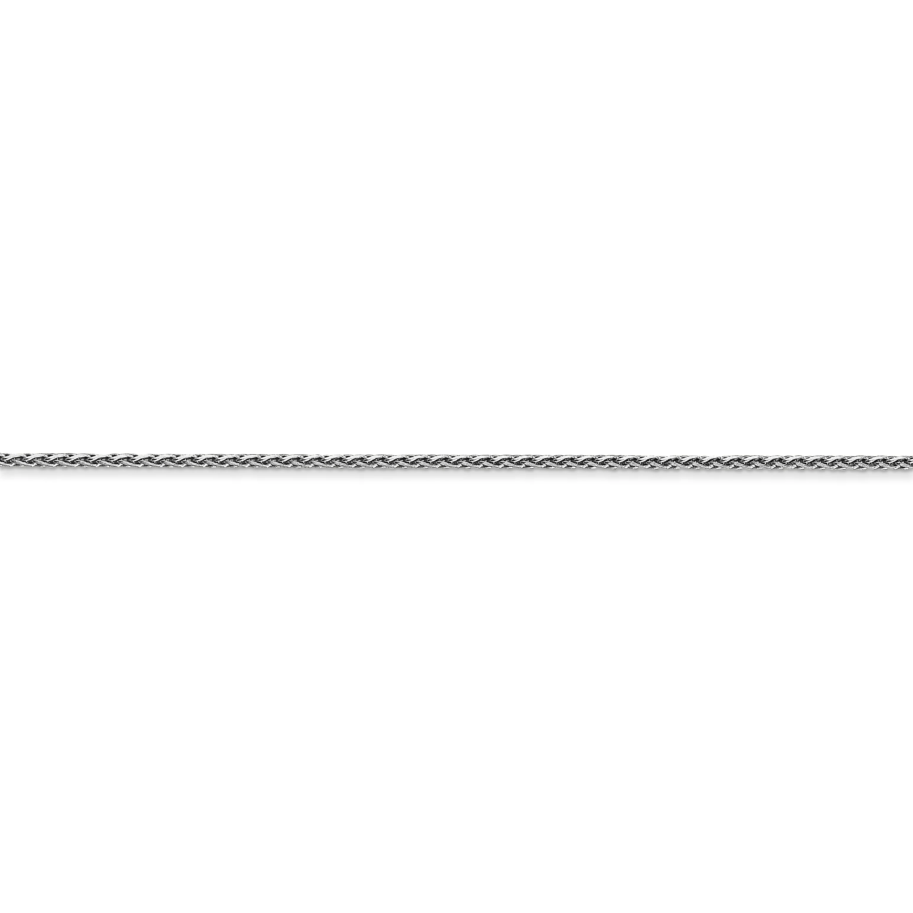 Cadena de trigo parisina de 14 k WG 1 mm D/C - Image 3
