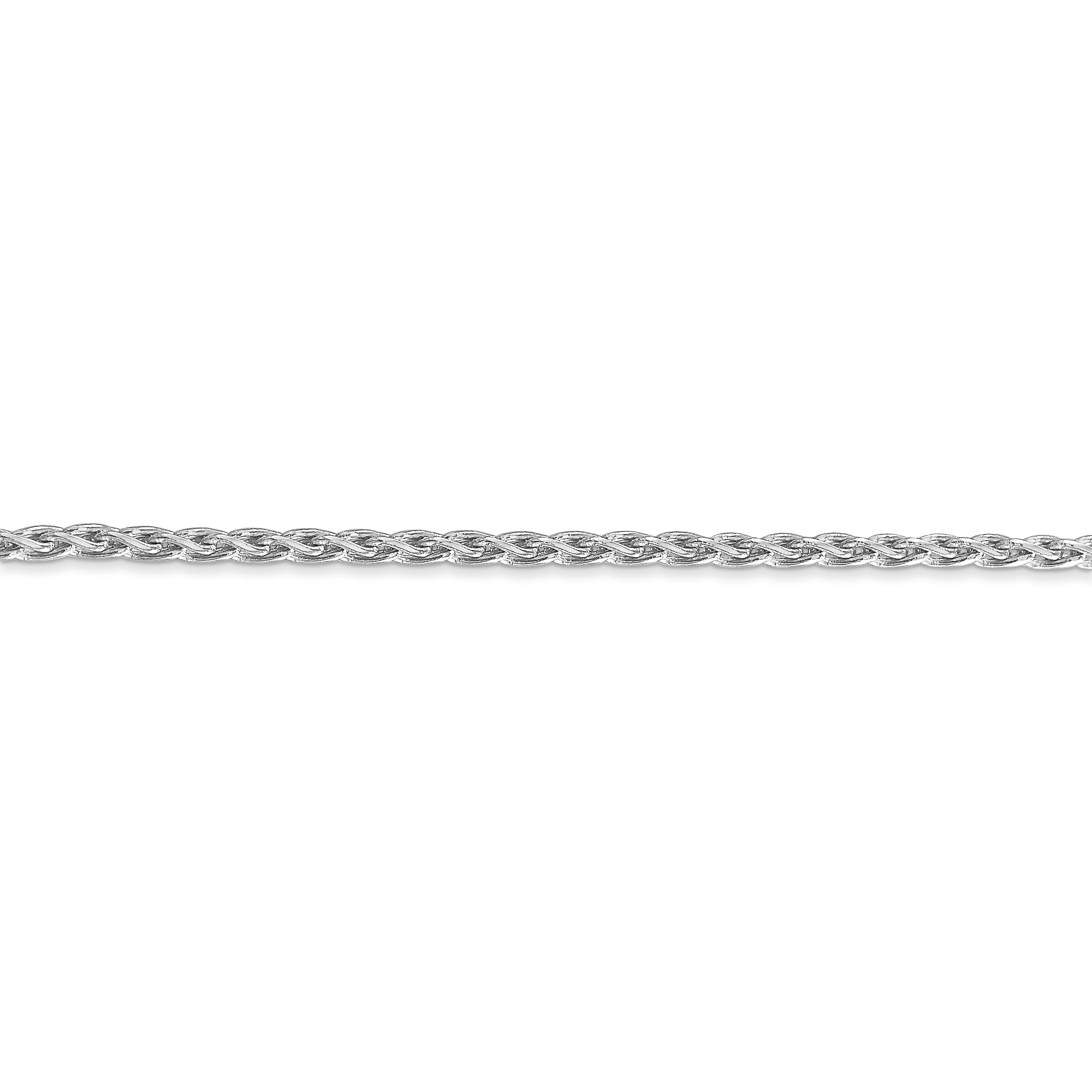 Cadena de trigo parisina de 14 k WG de 2,25 mm - Image 3