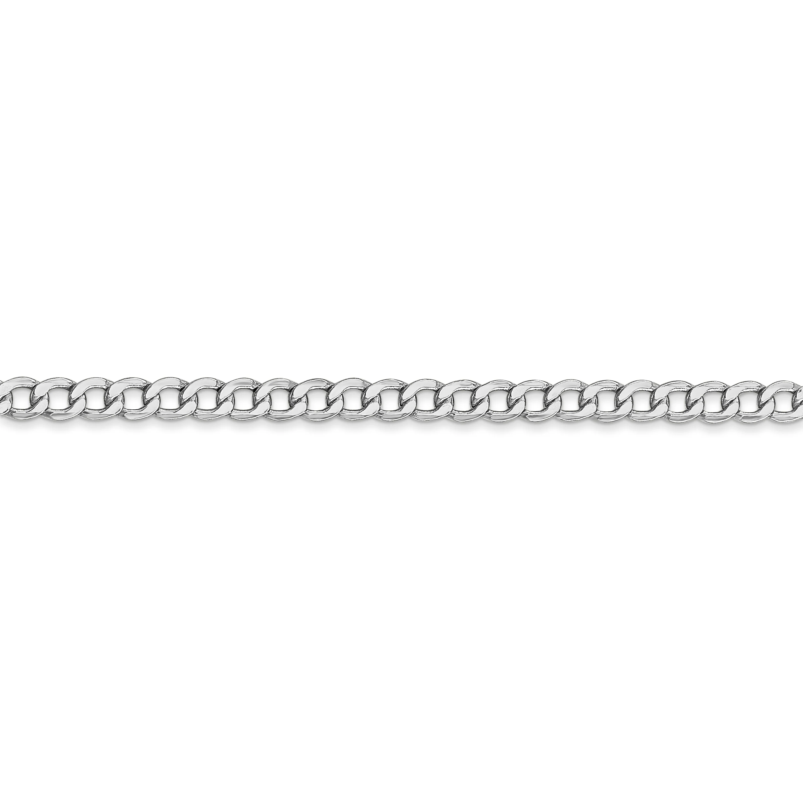 Cadena de eslabones semisólida de 14k WG de 3,35 mm - Image 2