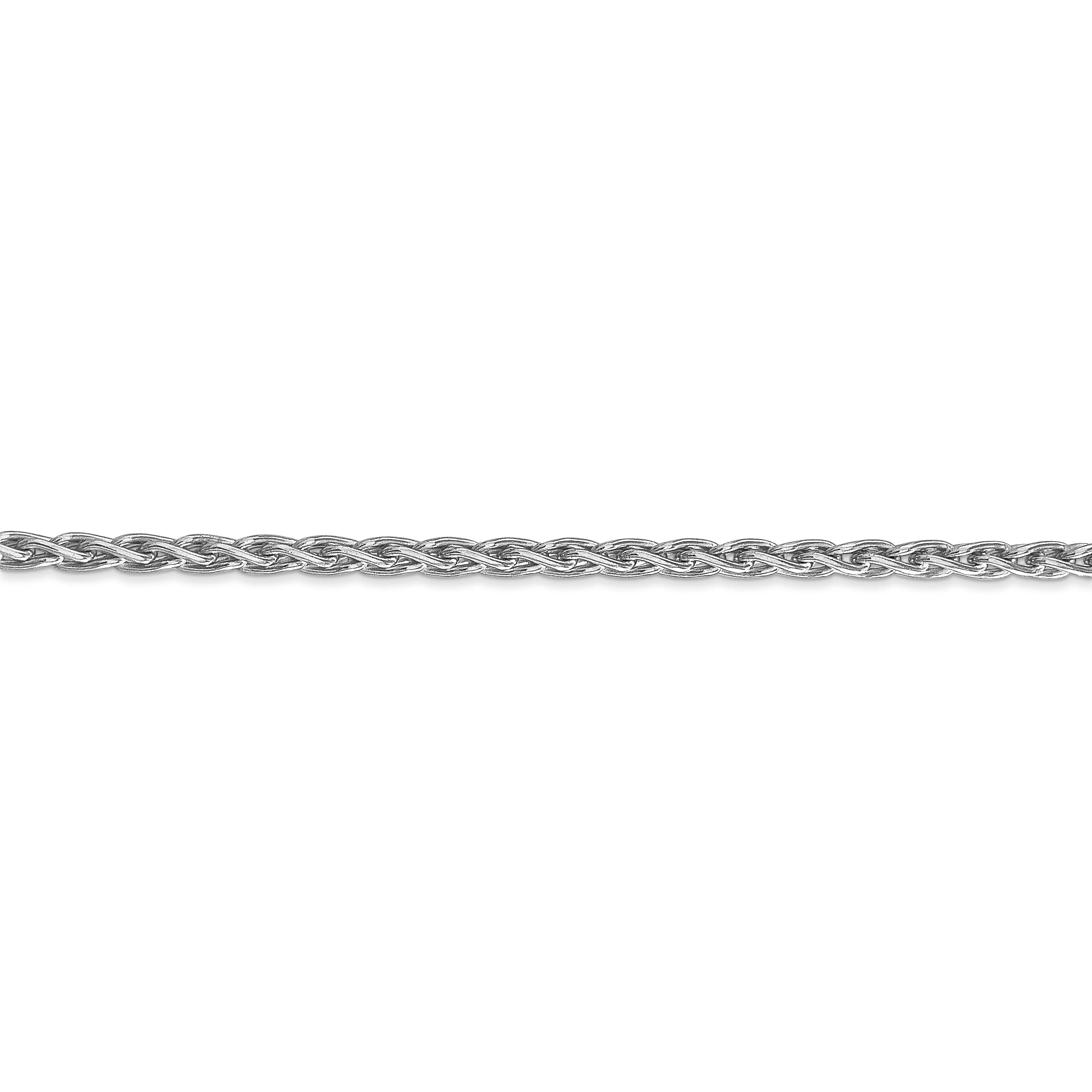 Cadena de trigo parisina de 14 k WG de 3 mm - Image 3