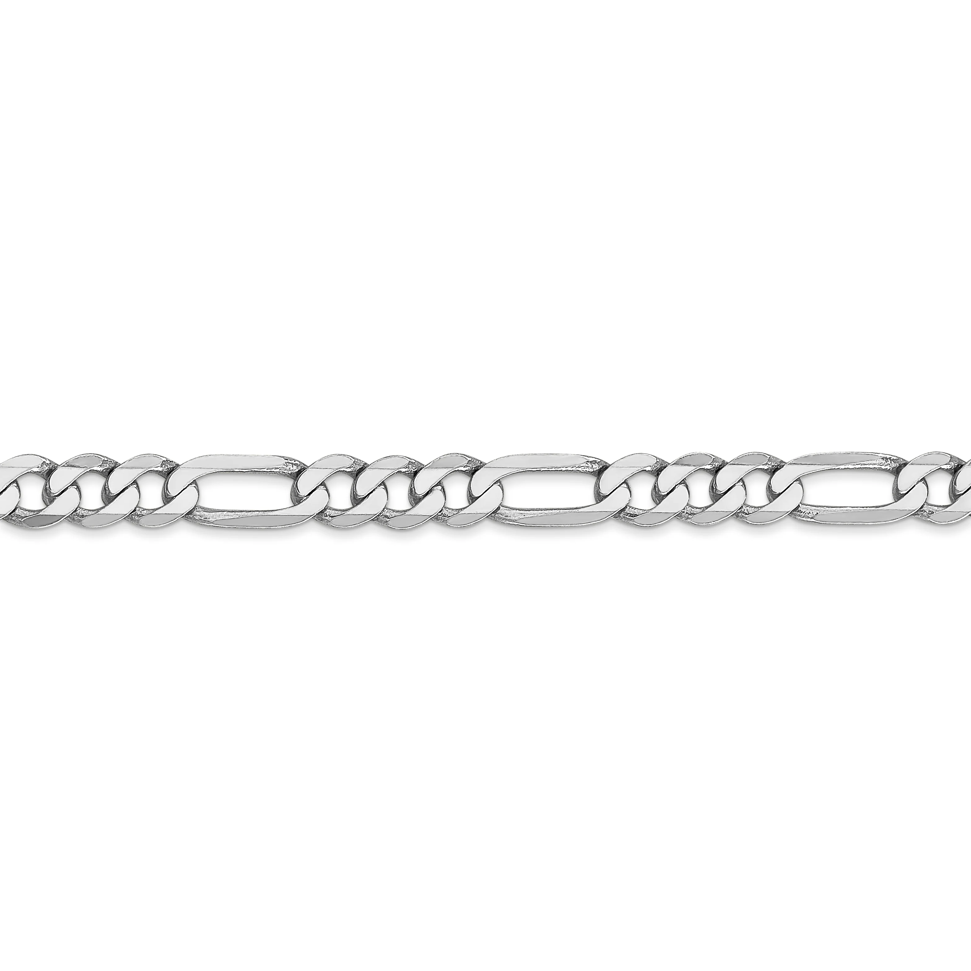 Cadena Figaro plana de 14k WG de 5,5 mm - Image 2