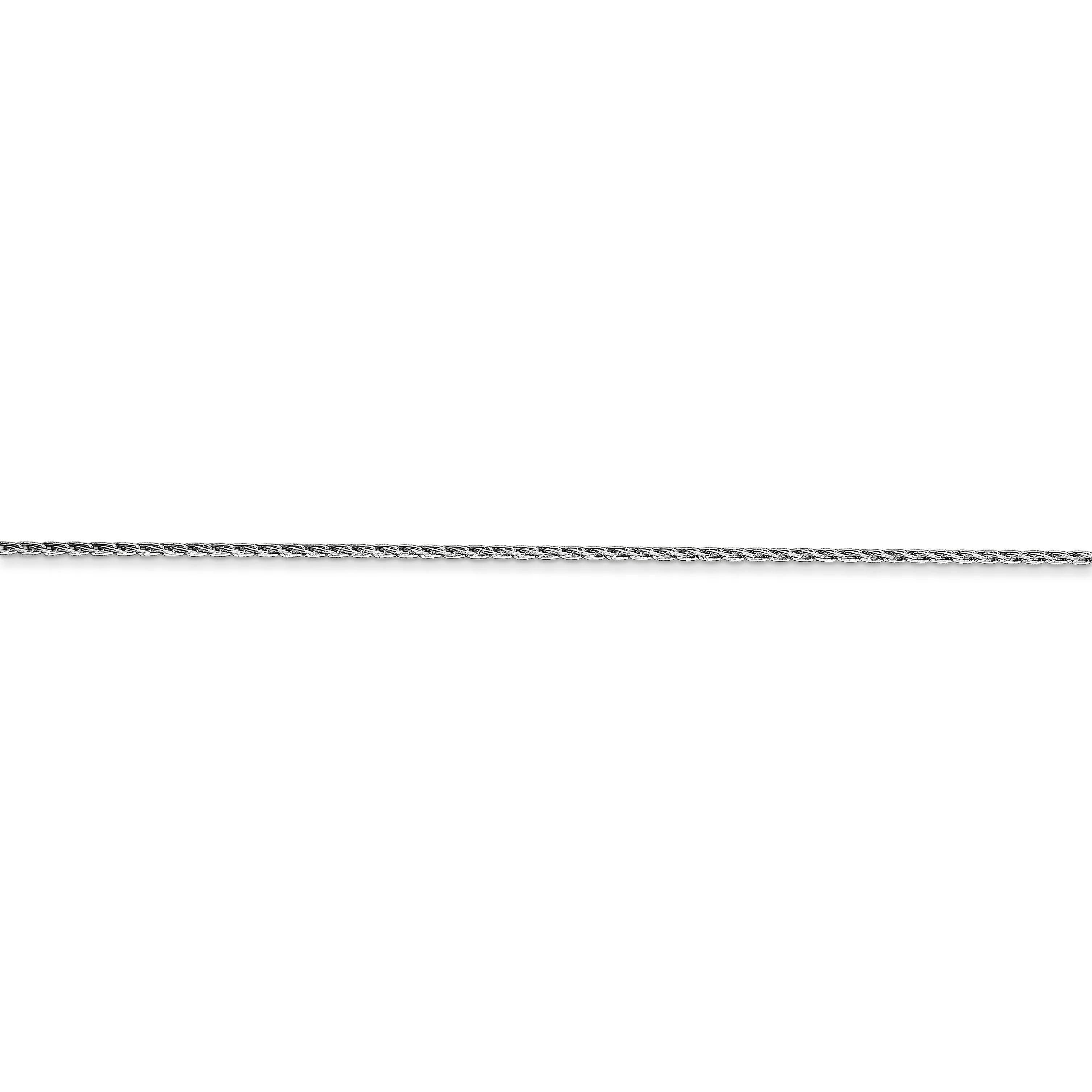 Cadena de trigo parisina redonda de 14K WG de 0,7 mm - Image 2