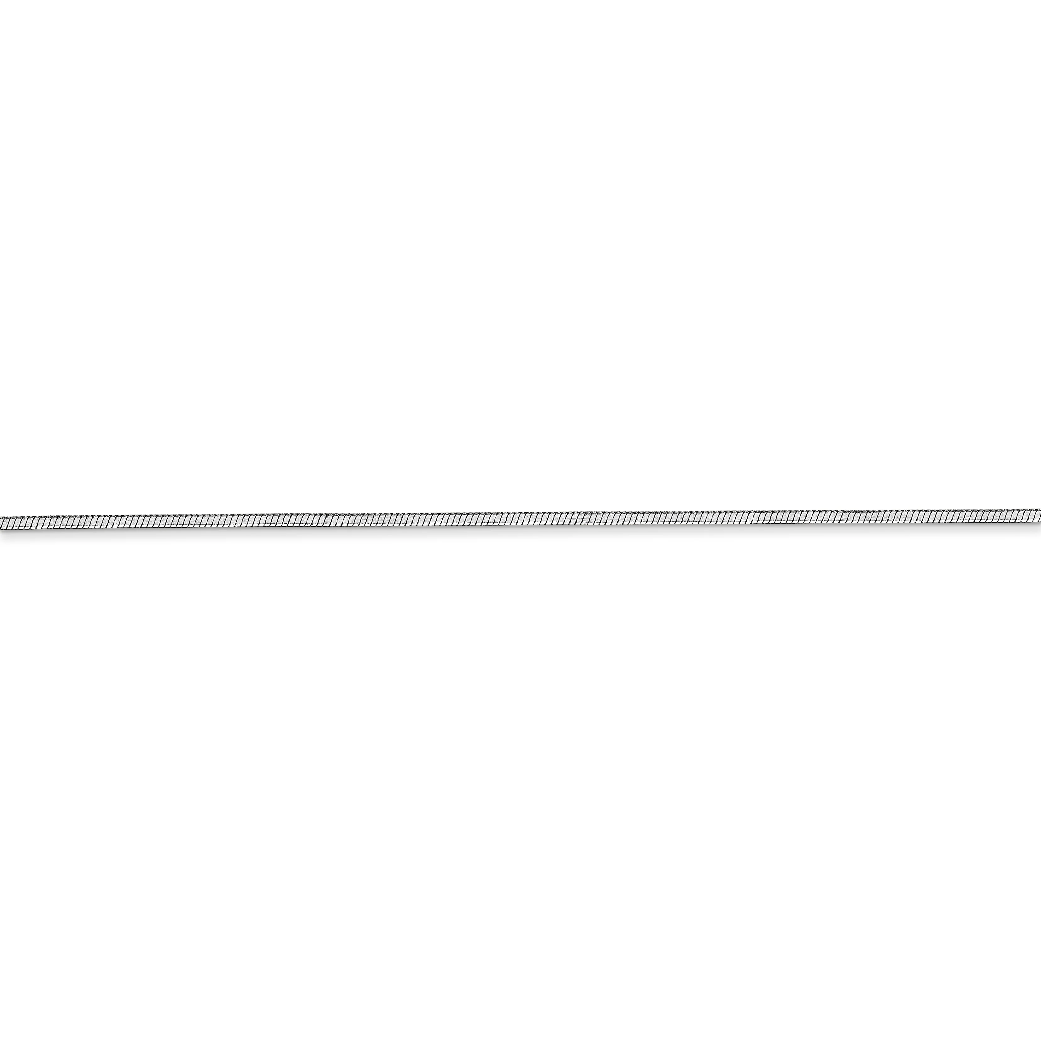 Cadena de serpiente octogonal de 14k WG de 0,9 mm - Image 3