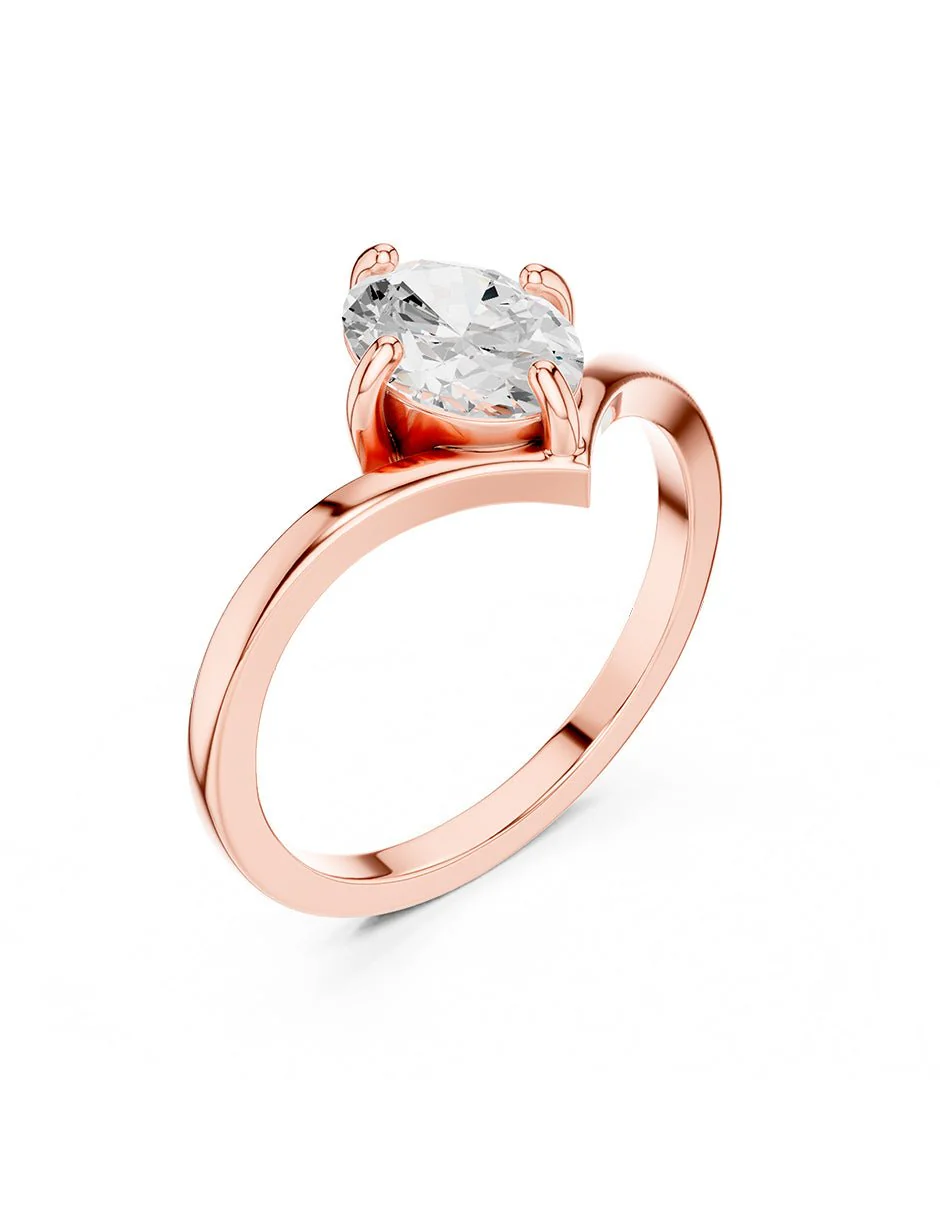 Anillo de compromiso - solitario - AMORE102-OV-LG - Image 12