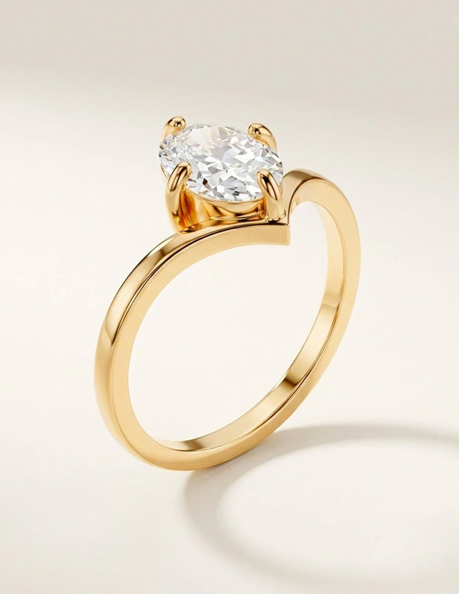 Anillo de compromiso - solitario - AMORE102-OV-LG - Image 16