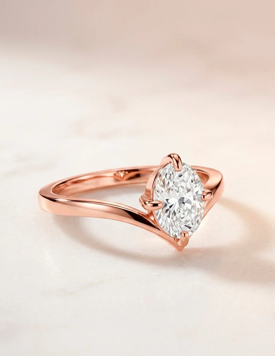 Anillo de compromiso - solitario - AMORE102-OV-LG - Image 18