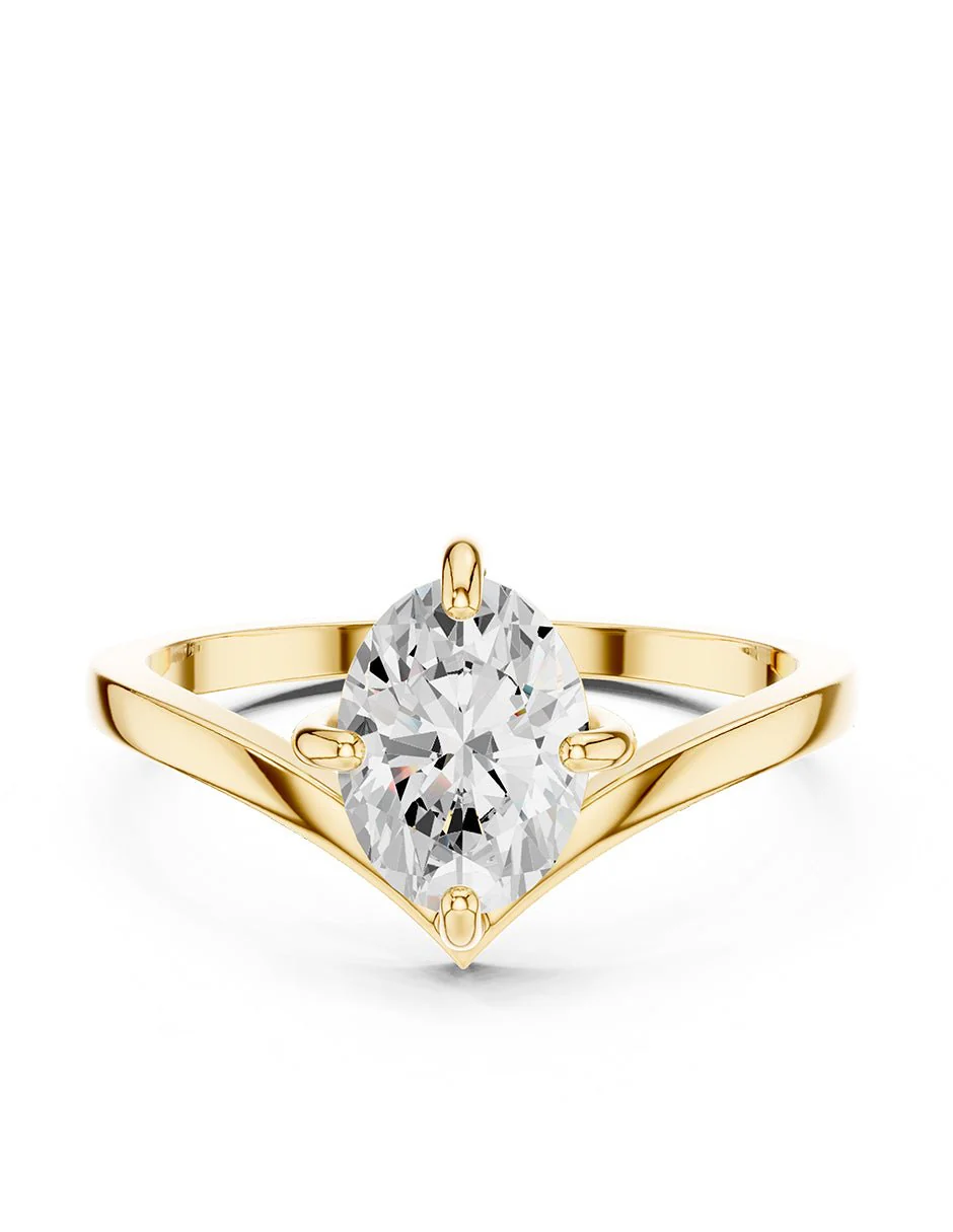 Anillo de compromiso - solitario - AMORE102-OV-LG - Image 5
