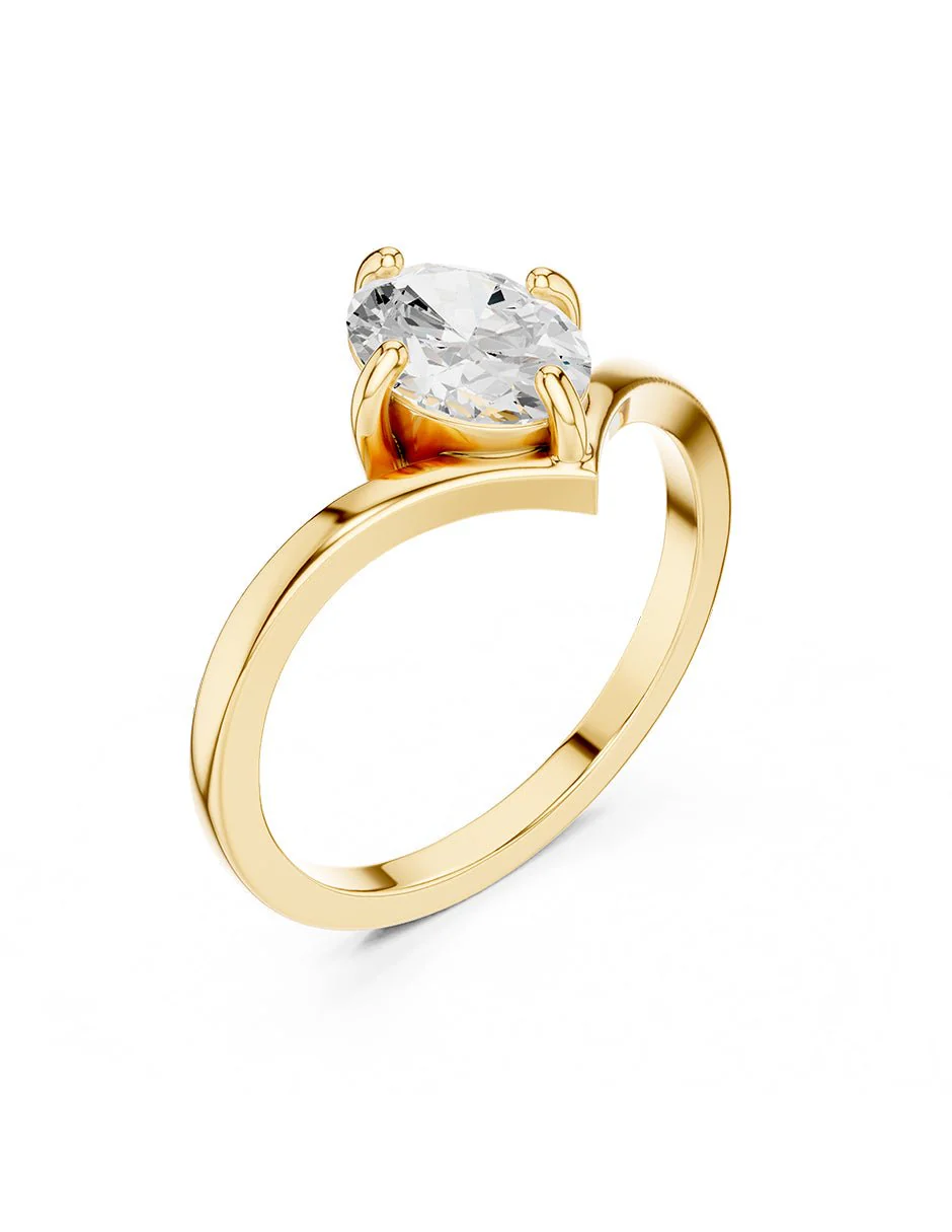 Anillo de compromiso - solitario - AMORE102-OV-LG - Image 8