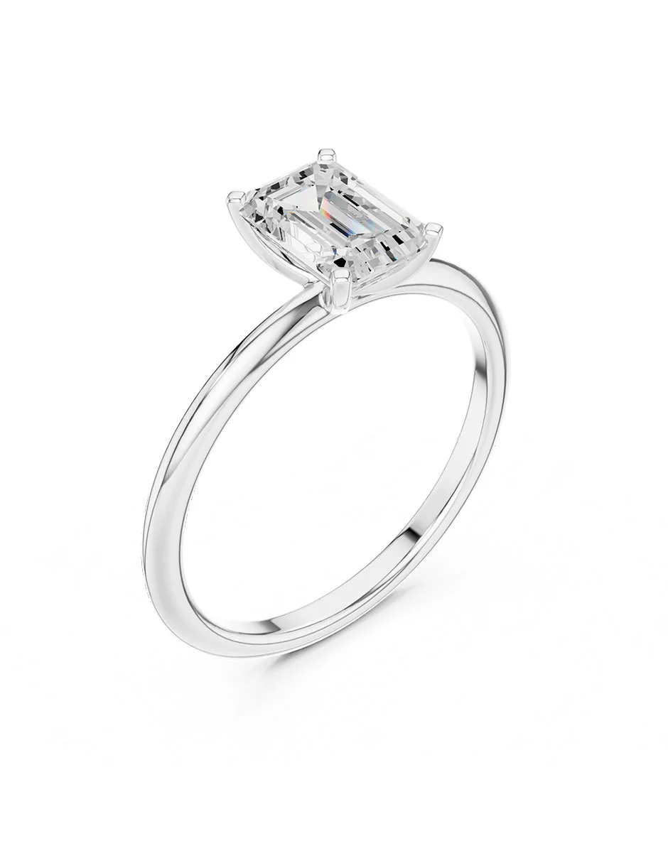 Anillo de compromiso - solitario - AMORE103-EM-LG - Image 4