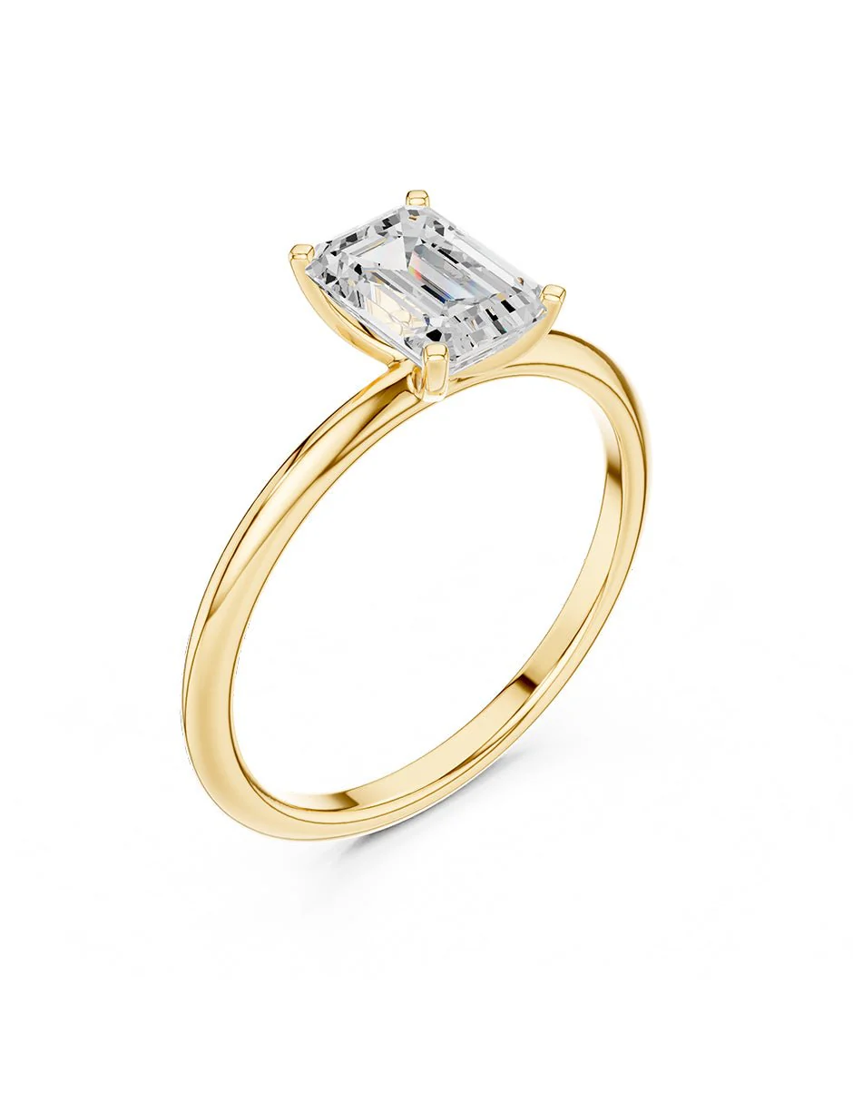 Anillo de compromiso - solitario - AMORE103-EM-LG - Image 8